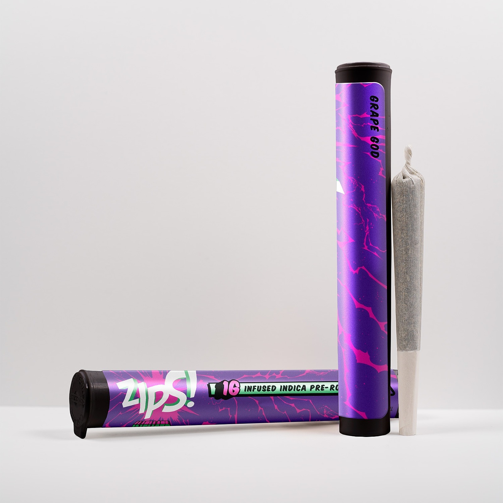 Zips!: Grape God 1G Infused Preroll | Leafly