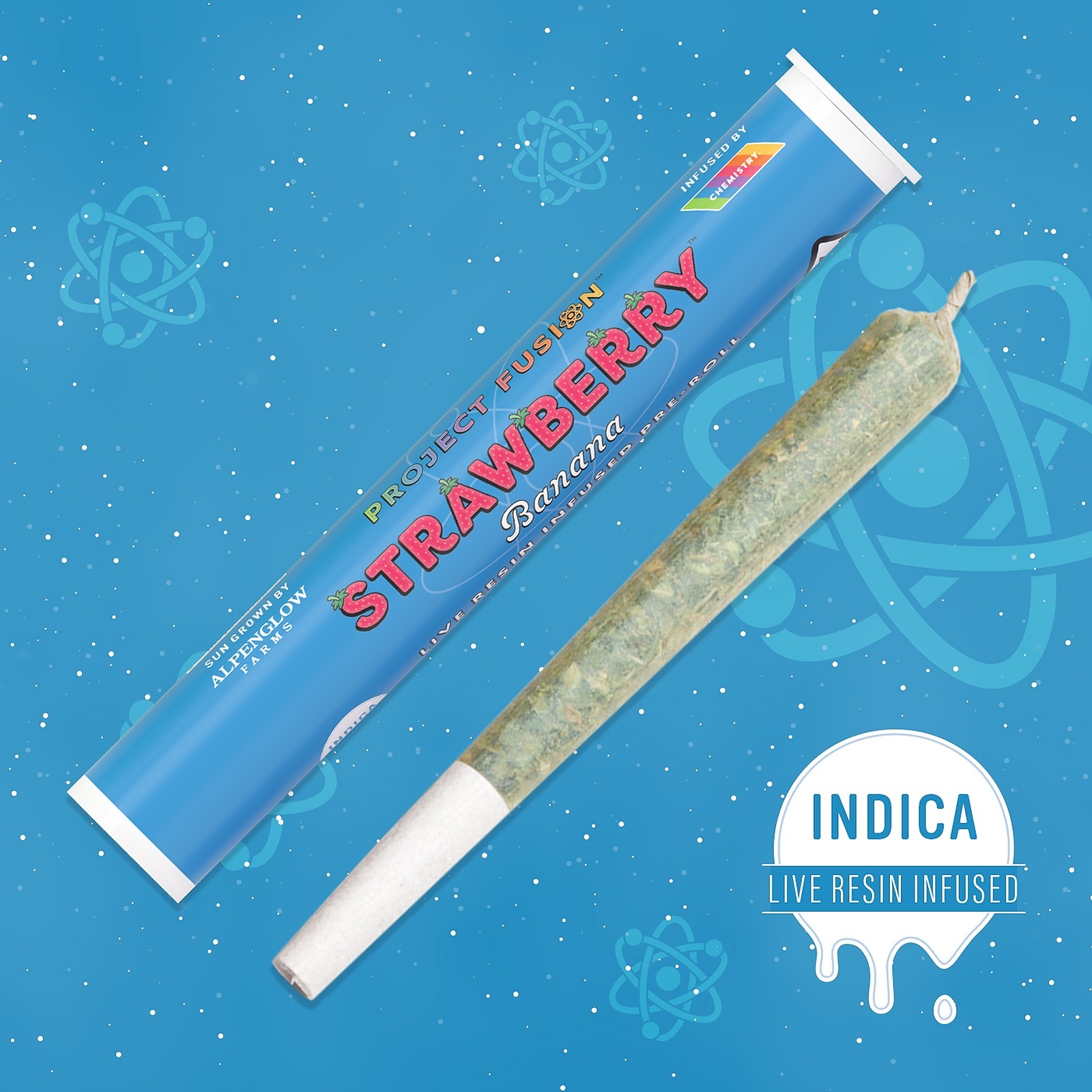 Chemistry Strawberry Banana Live Resin Infused Pre Roll [1g] Leafly