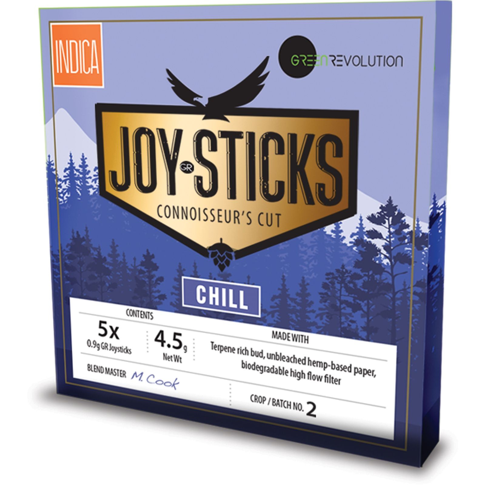 Green Revolution: Chill Joysticks Infused Pre-Rolls 4.5g 5-pack | Leafly