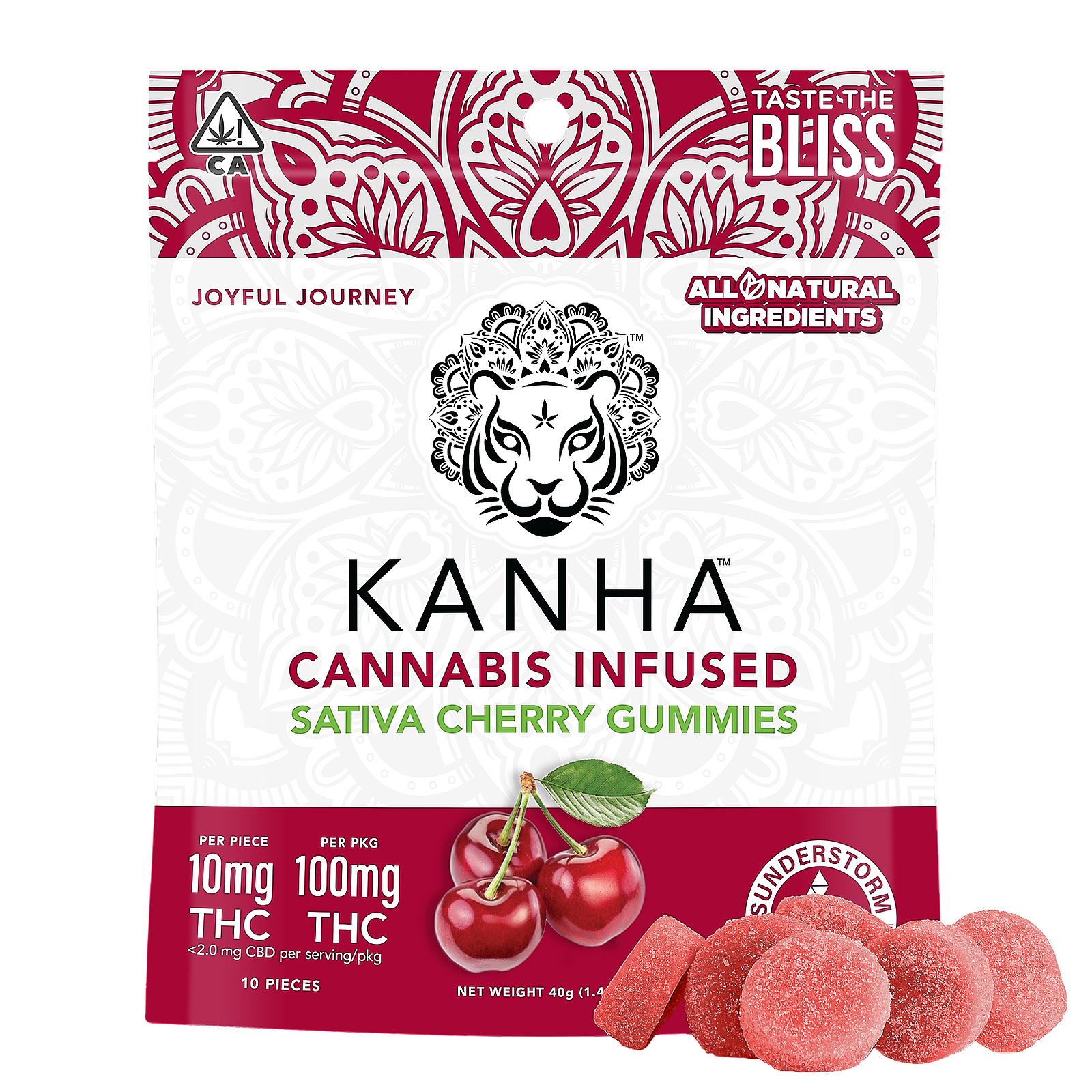 KANHA: KANHA | Cherry | Sativa | 100mg THC | 10-pack | Leafly