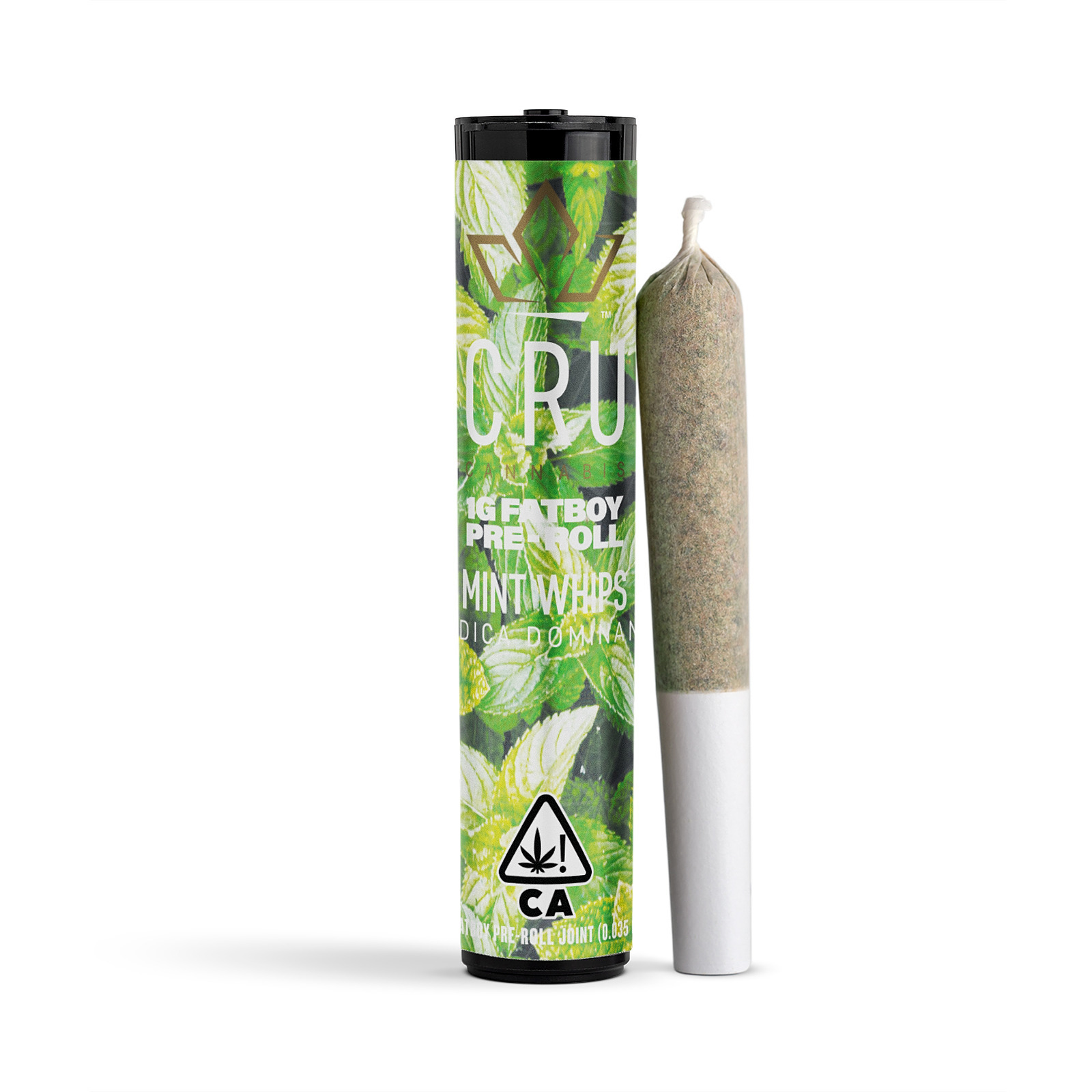 CRU Cannabis Mint Whips (1G Fatboy PreRoll) Leafly