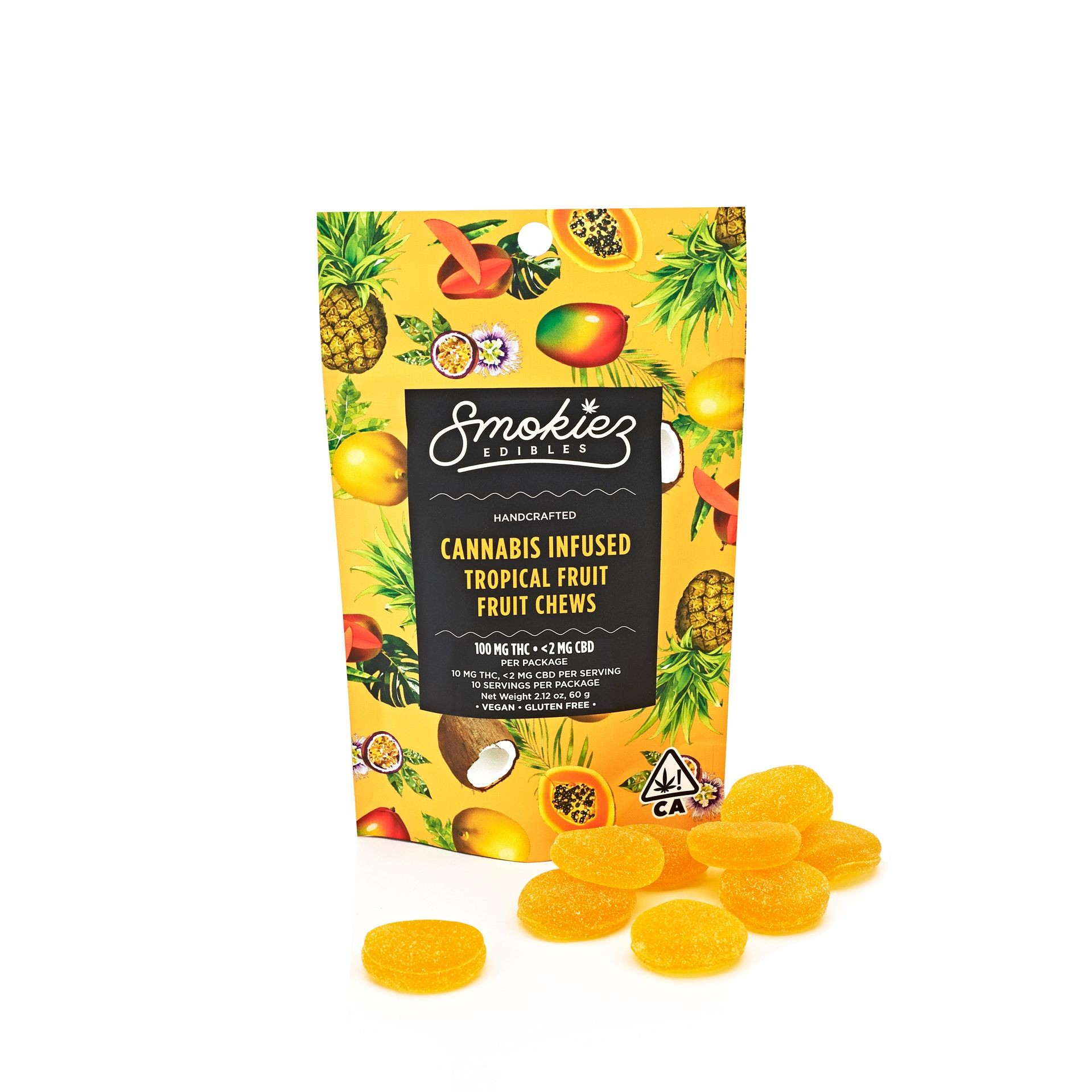 THC Tropical Fruit Chews 100mg CA Leafly