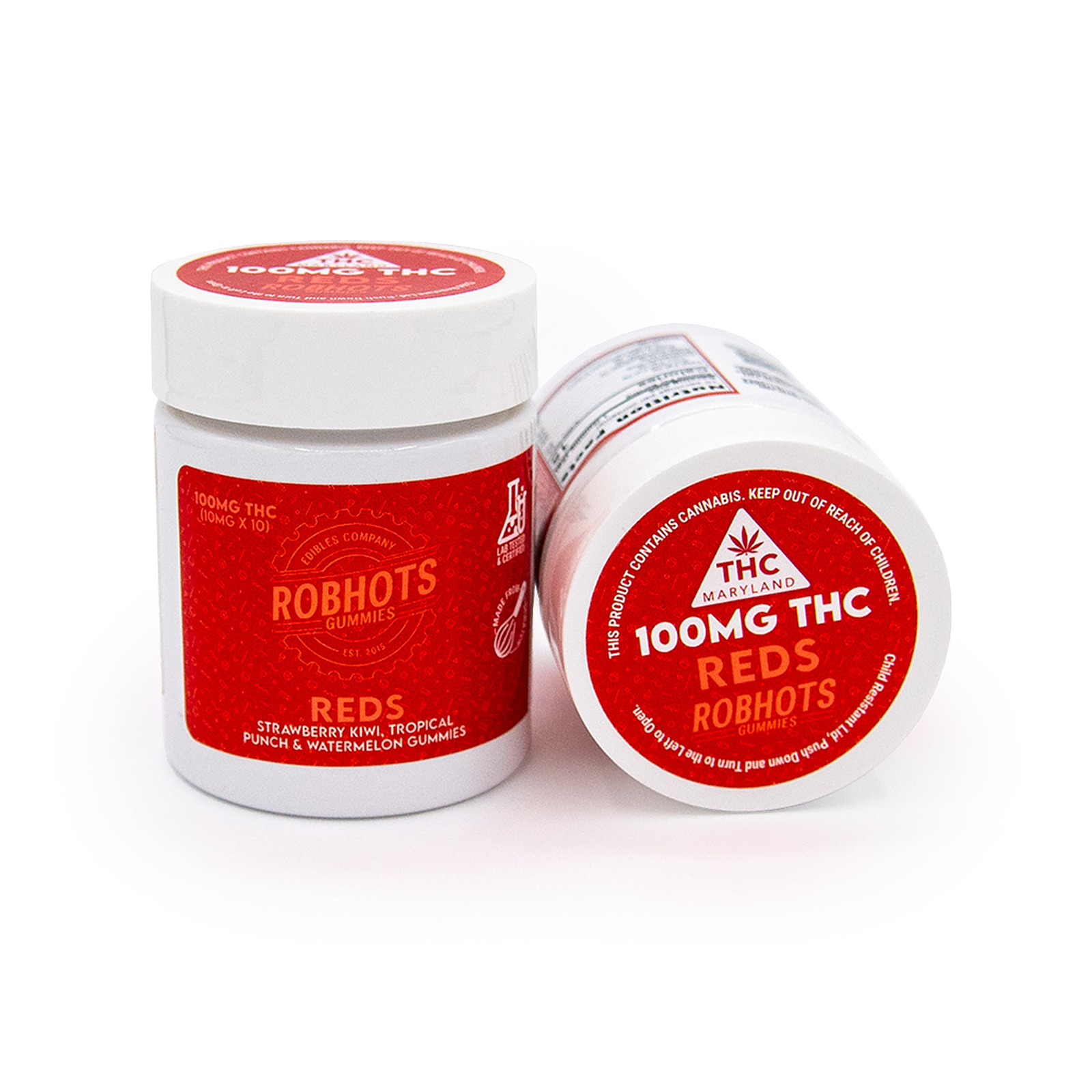 Robhots Edibles: ROBHOTS Gummies | Multipack 100mg, Reds | Leafly