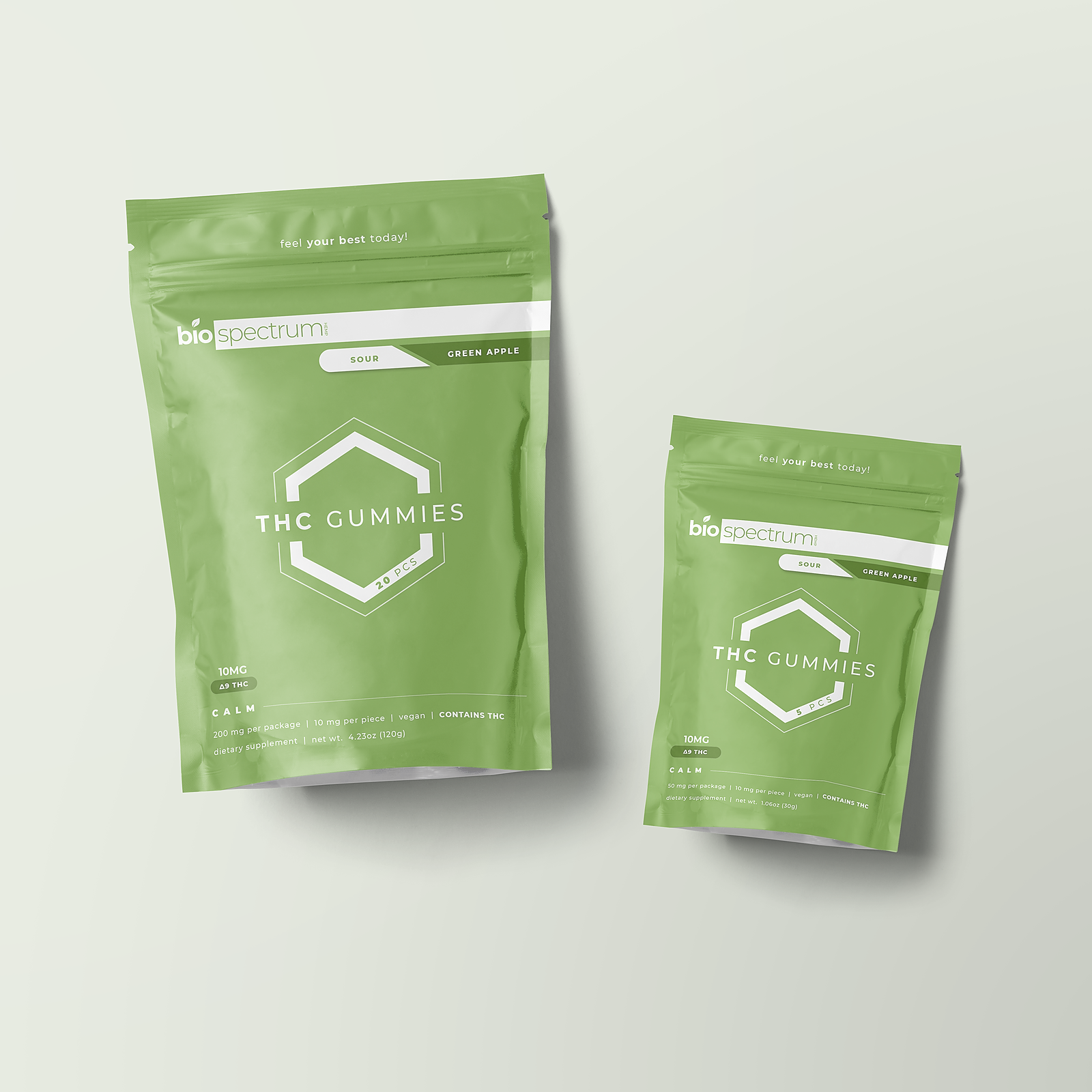 BioSpectrum Hemp: THC Gummies- Sour Apple-10mg | Leafly