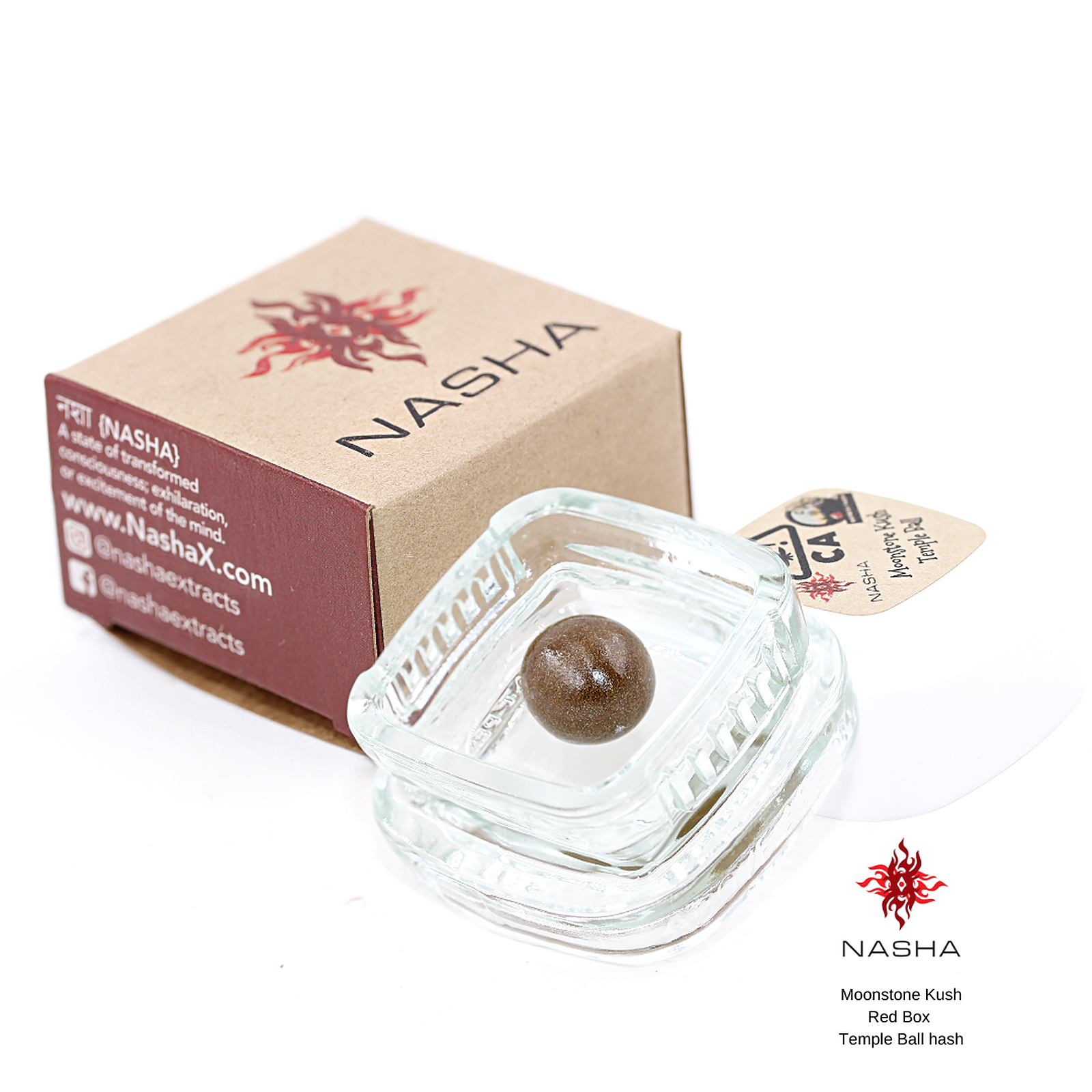 NASHA Moonstone Kush Red Temple Ball Hash Leafly
