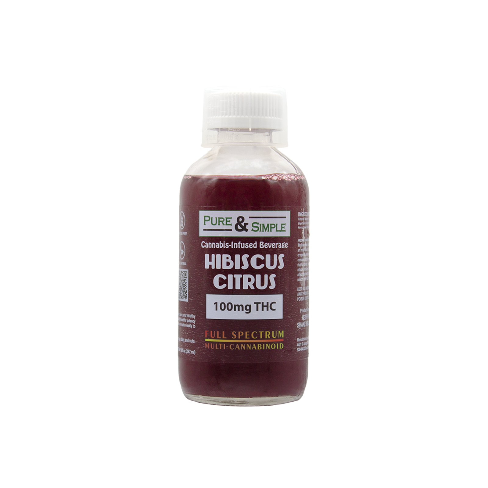 Pure & Simple: Pure & Simple - Hibiscus Citrus [100mg] | Leafly