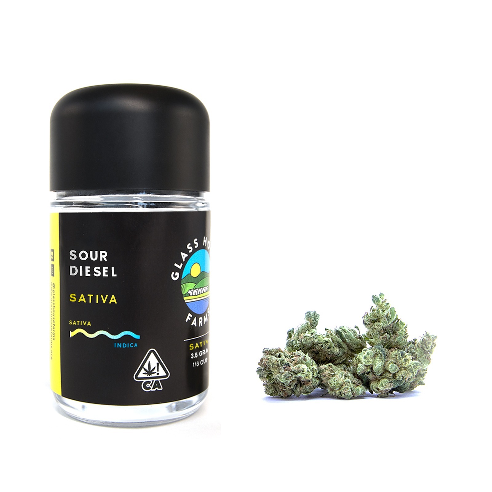 Glass House Farms Sour Diesel [3.5g Jar] Leafly