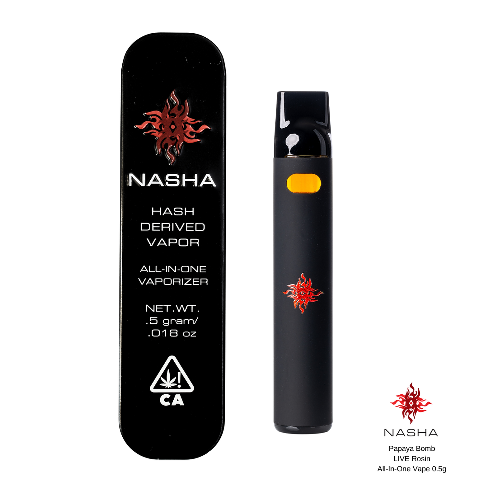 NASHA Papaya Bomb Live Rosin Vape Cart 0.5g (Alpenglow) Leafly