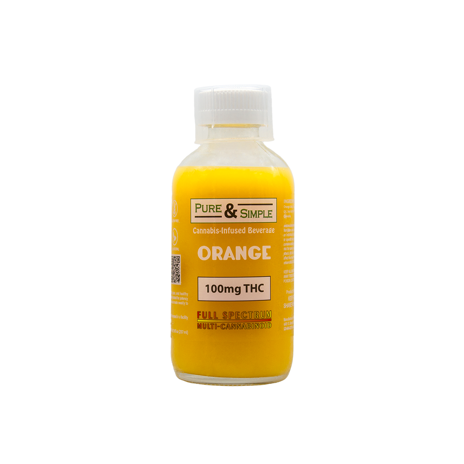 Pure & Simple: Pure & Simple - Just Orange [100mg] | Leafly