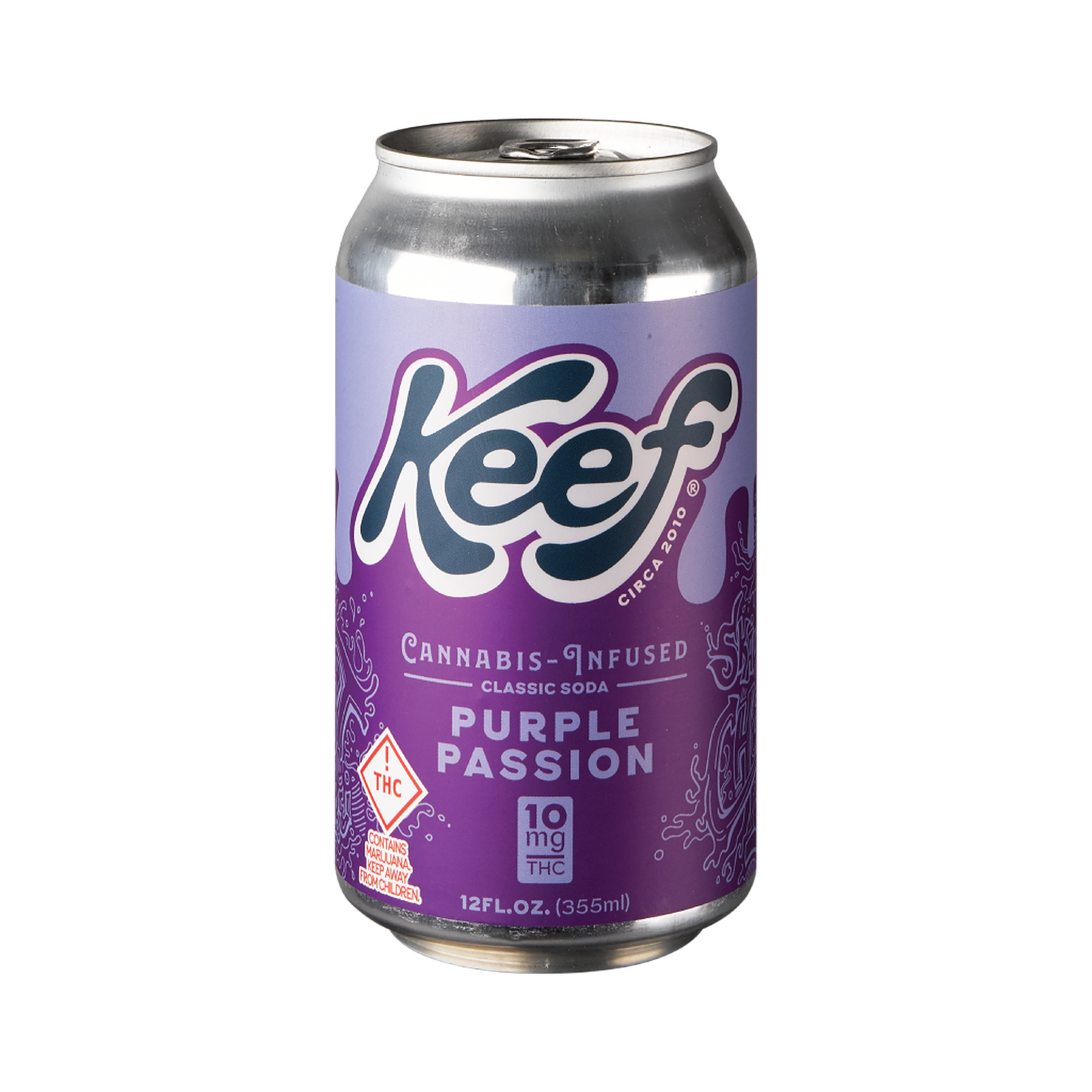 Keef Brands: Keef Classic Soda - Purple Passion 10mg | Leafly