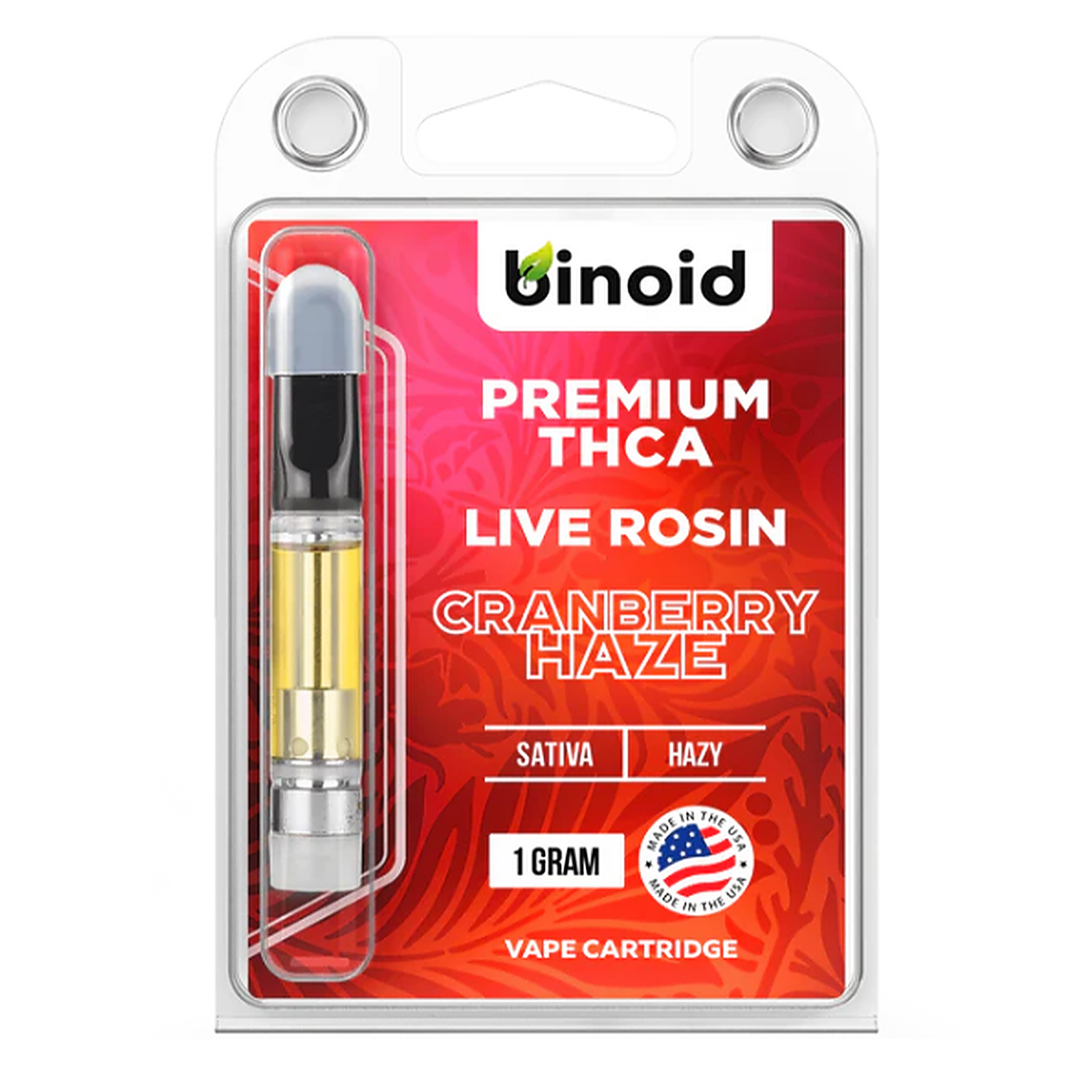 Binoid Thca Vape Cartridge Cranberry Haze Live Rosin Leafly