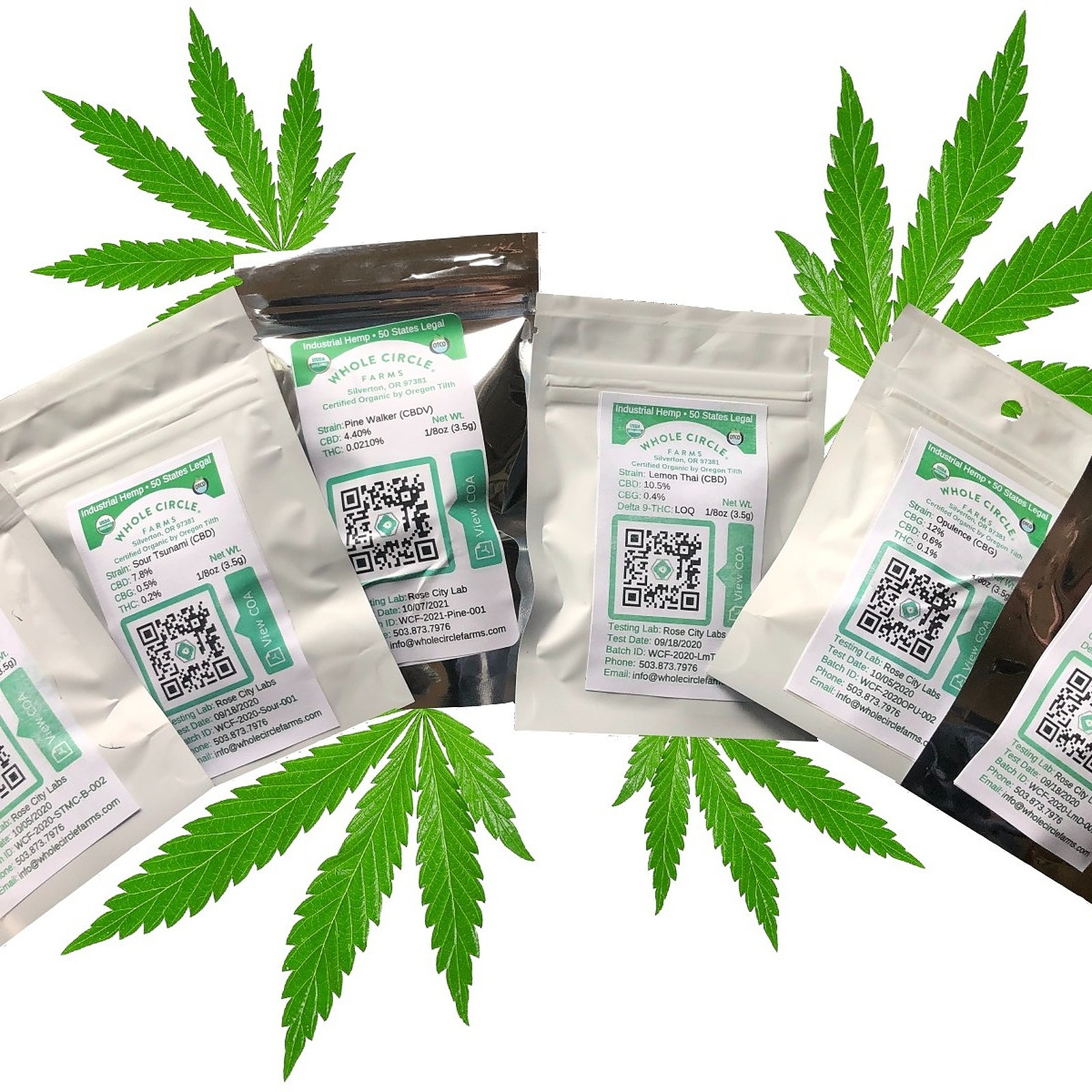 Whole Circle Farms - Organic Hemp: Organic Hemp Flower Variety Pack – 6 ...