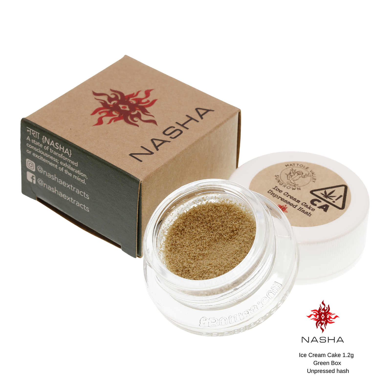 NASHA: Ice Cream Cake Green Unpressed Hash 1.2g (Mattole Valley ...