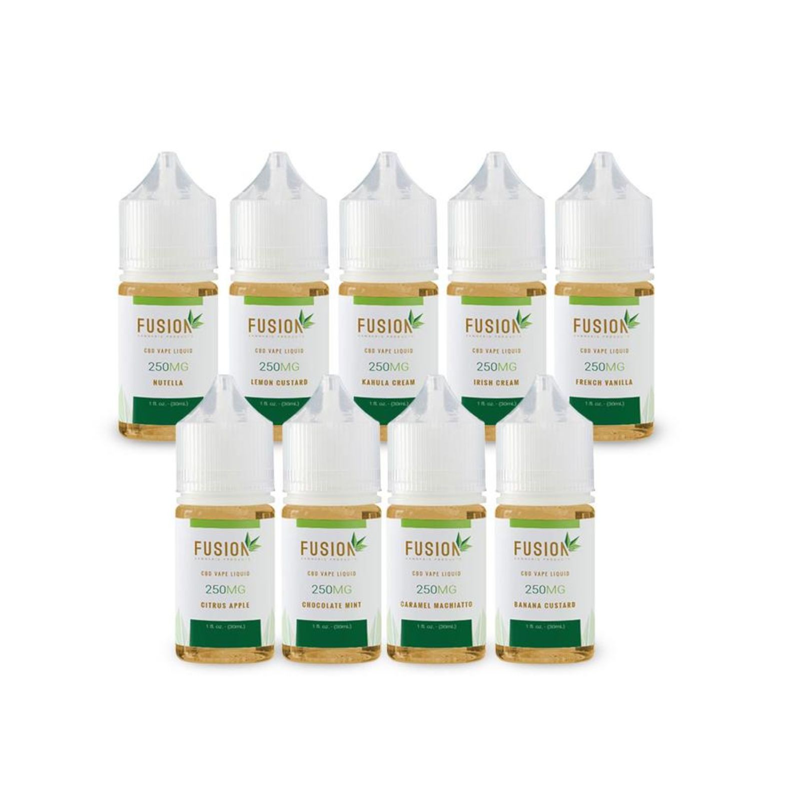 Fusion CBD Products: Banana Custard CBD e-Liquid Vape Juice | Leafly