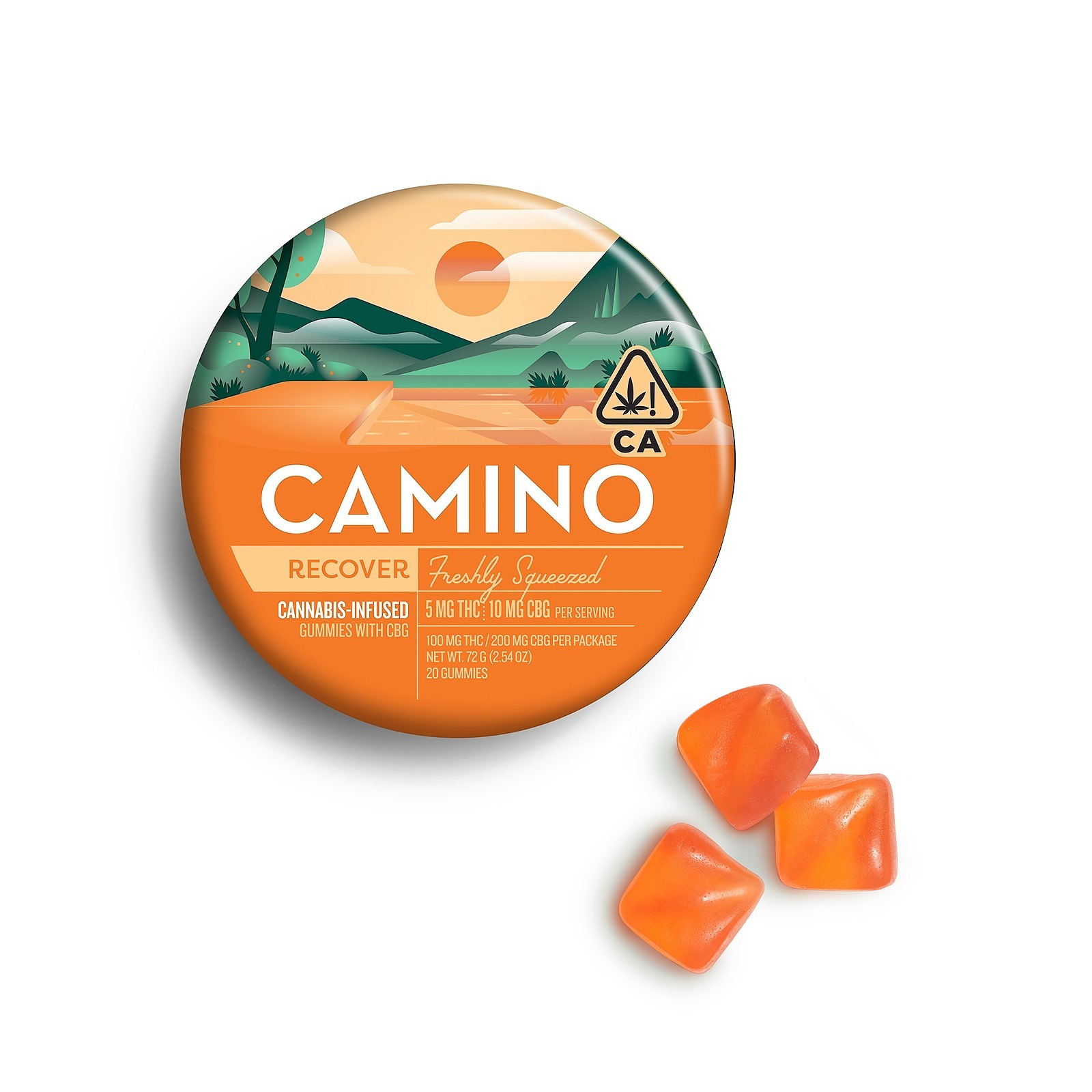 Camino 5mg 10mg Cbg Camino Recover Freshly Squeezed Gummies 100mg Thc And 200mg Cbg Total 2848