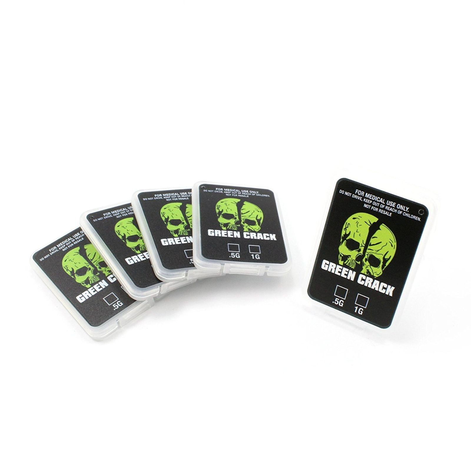 Shatter Labels 25 GREEN CRACK Cannabis Strain Label Shatter Packs Wax