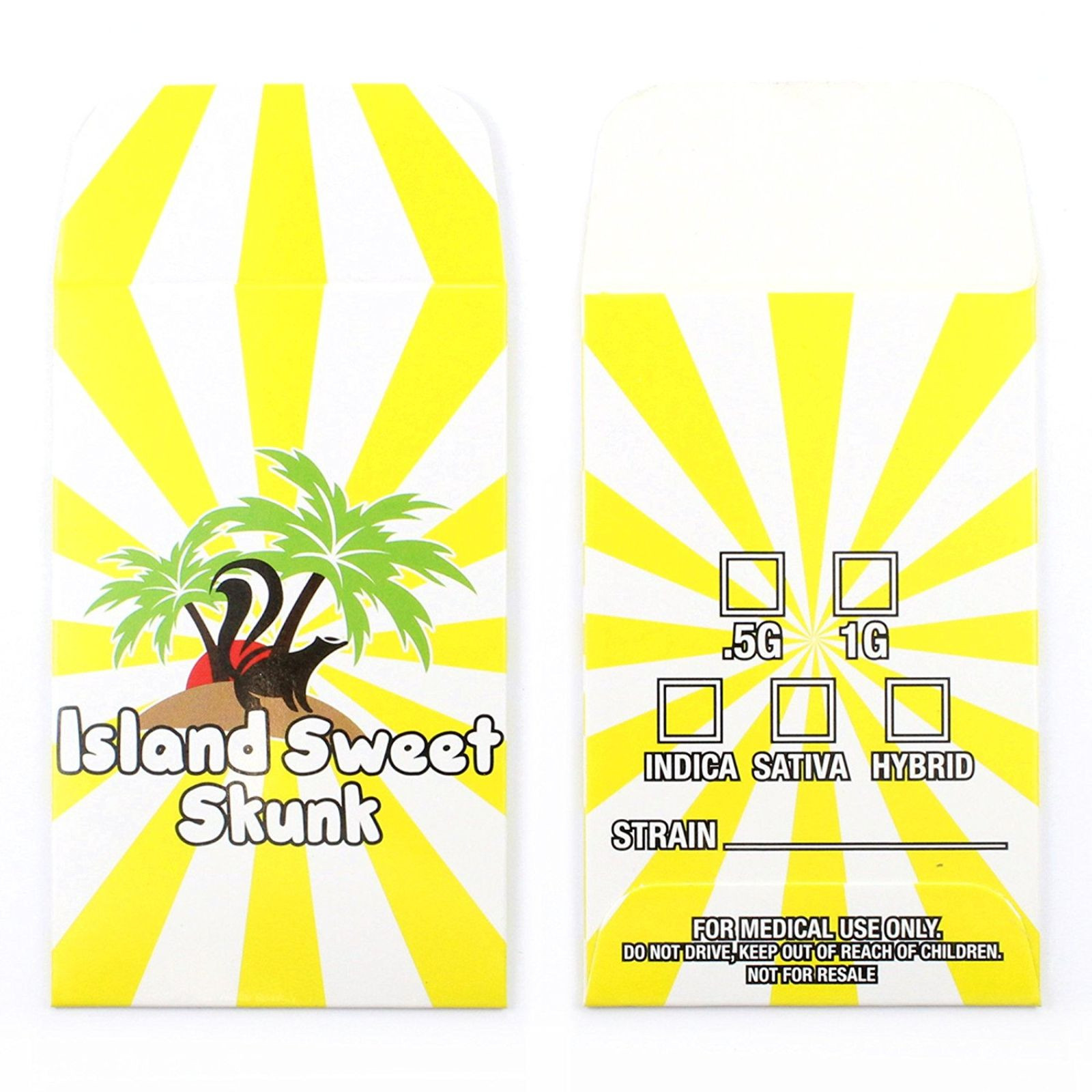 Shatter Labels: 25 Island Sweet Skunk Cannabis Strain Concentrate ...