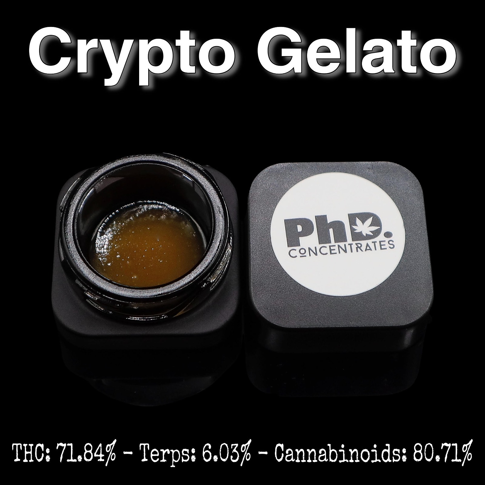 Pharmicated: PhD - Crypto Gelato Badder - Concentrate 1g - 71.84% THC |  Leafly