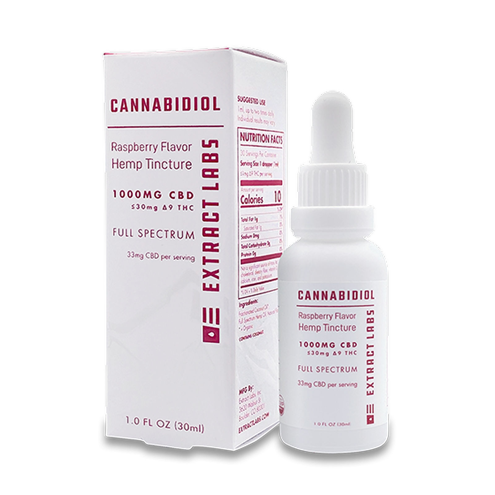 Extract Labs Raspberry CBD Tincture Leafly