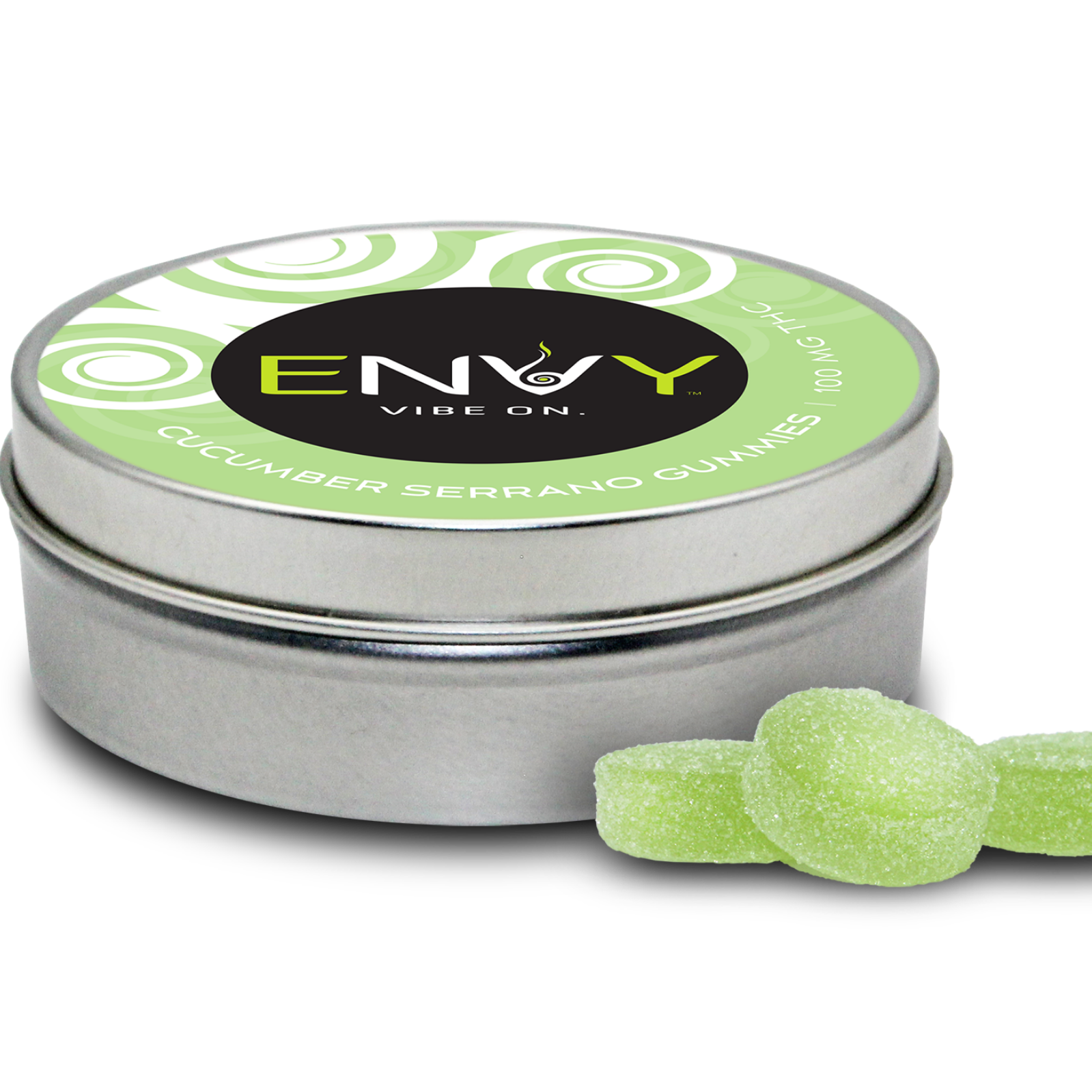 ENVY: Cucumber Serrano Gummies 100mg 10-pack | Leafly