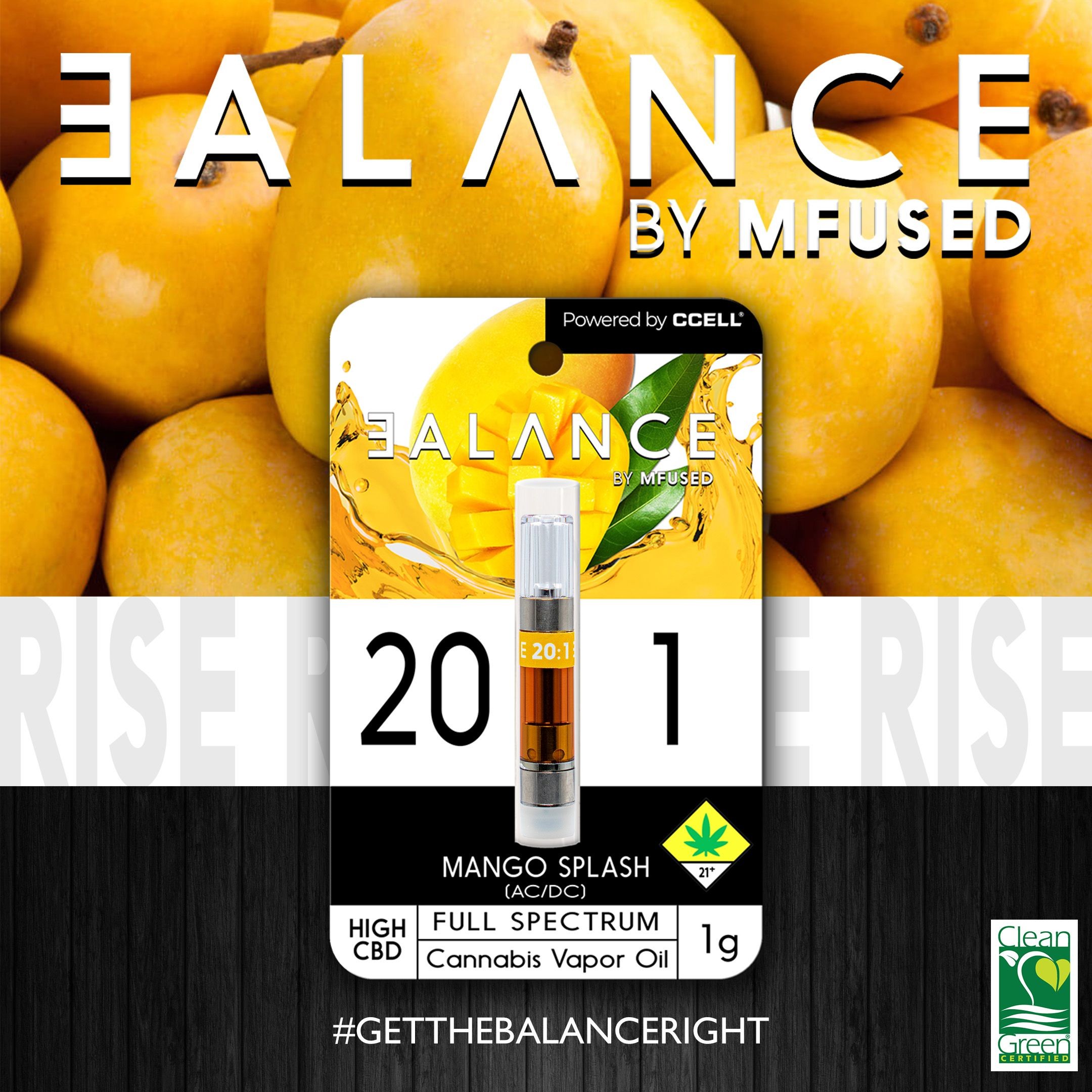 Thc Vape Mango Splash MFUSED: BALANCE
