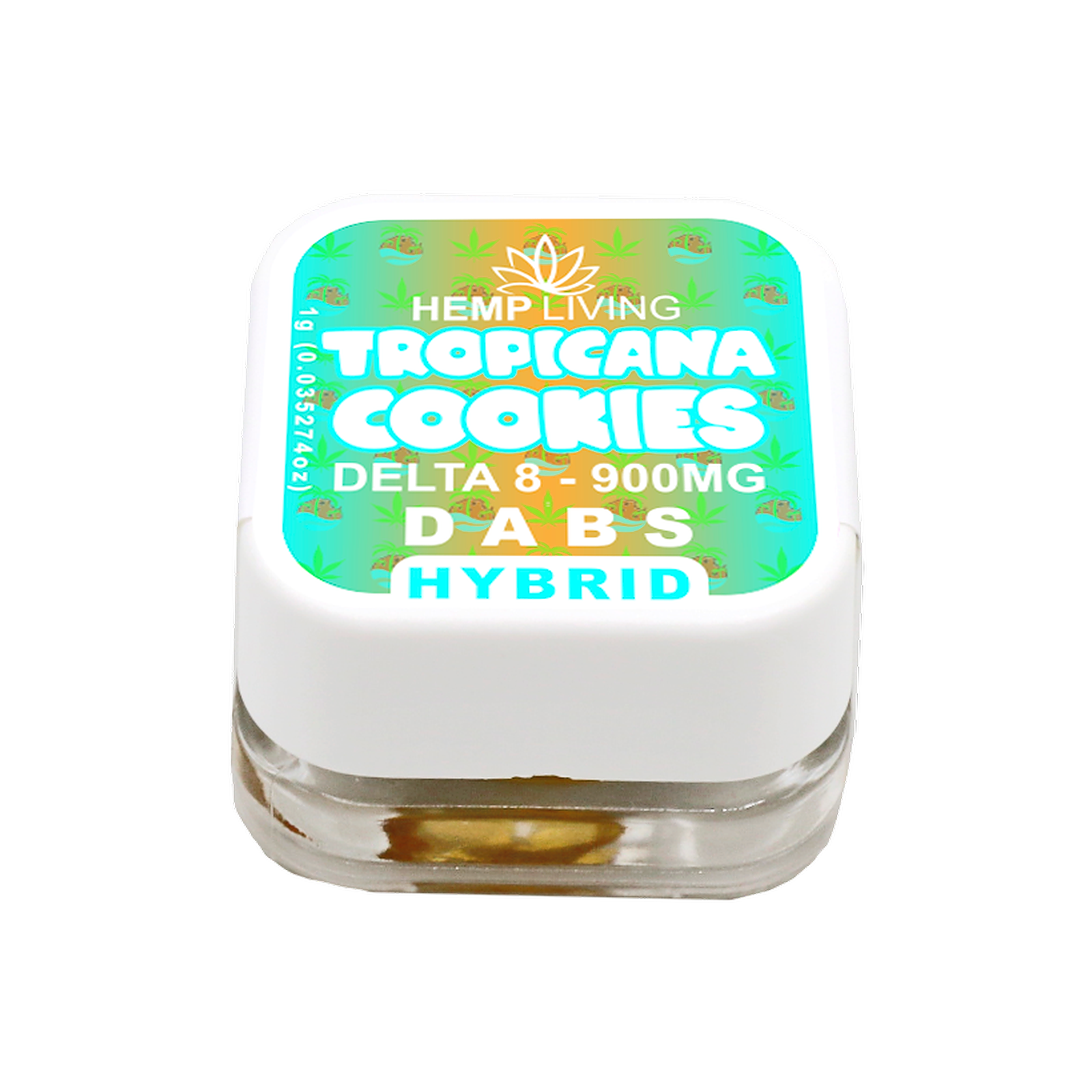 Hemp Living Hemp Living Delta 8 Dab Wax 1g Jar Tropicana Cookies