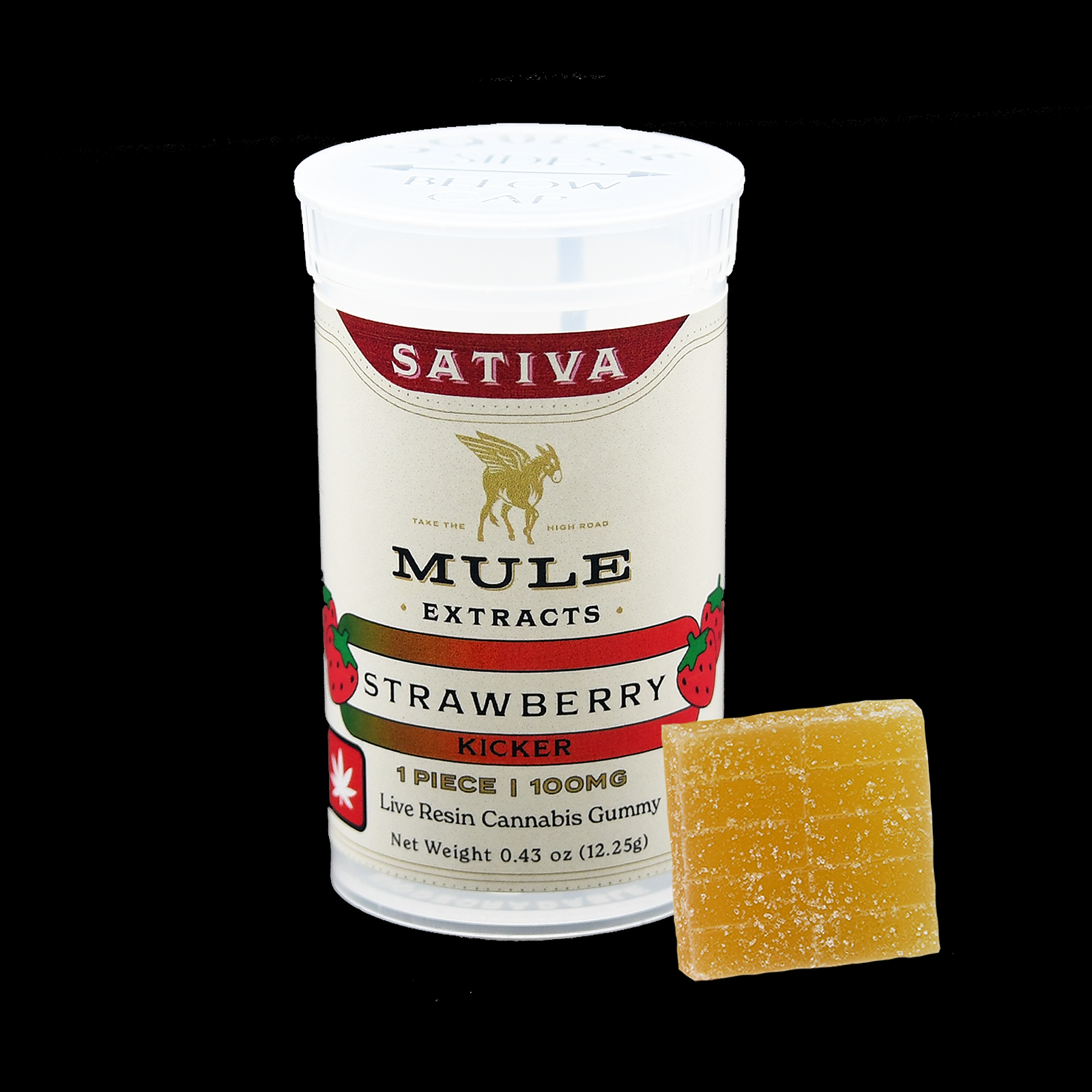 Mule Extracts 100mg Strawberry Kicker Sativa Leafly