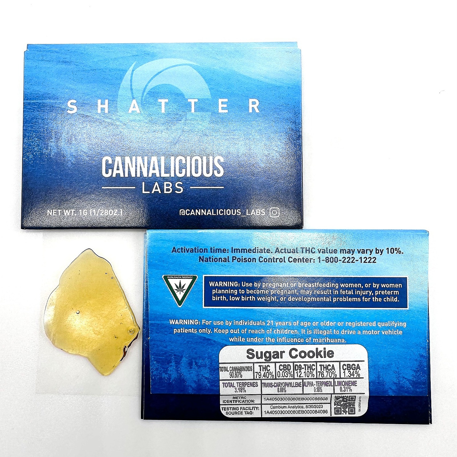 Cannalicious Labs Sugar Cookie Shatter Leafly
