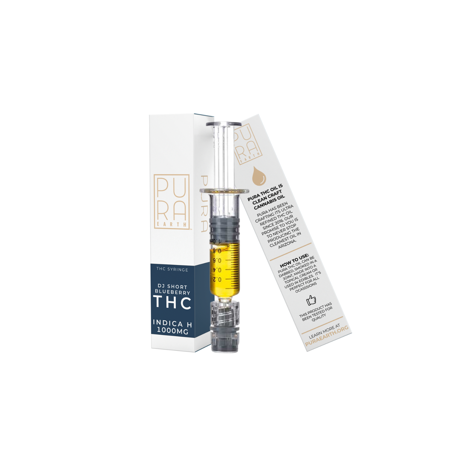 PURA Concentrates: 1g THC Syringe | DJ Short Blueberry | Leafly