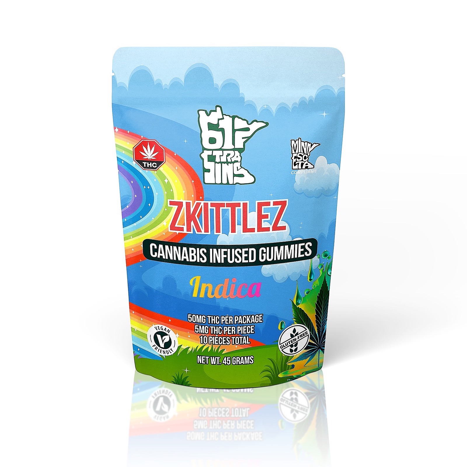 Simply Crafted Zkittlez Indica Hemp Gummies Leafly