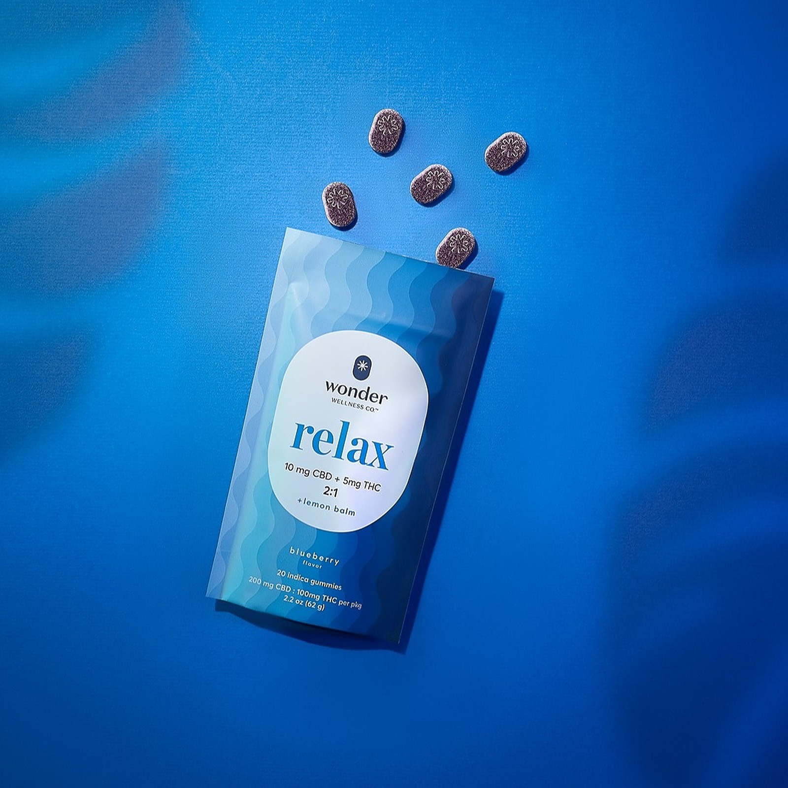 *Wonder Wellness Co. *Wonder Relax Gummies 21 (Blueberry) (20pk) Leafly