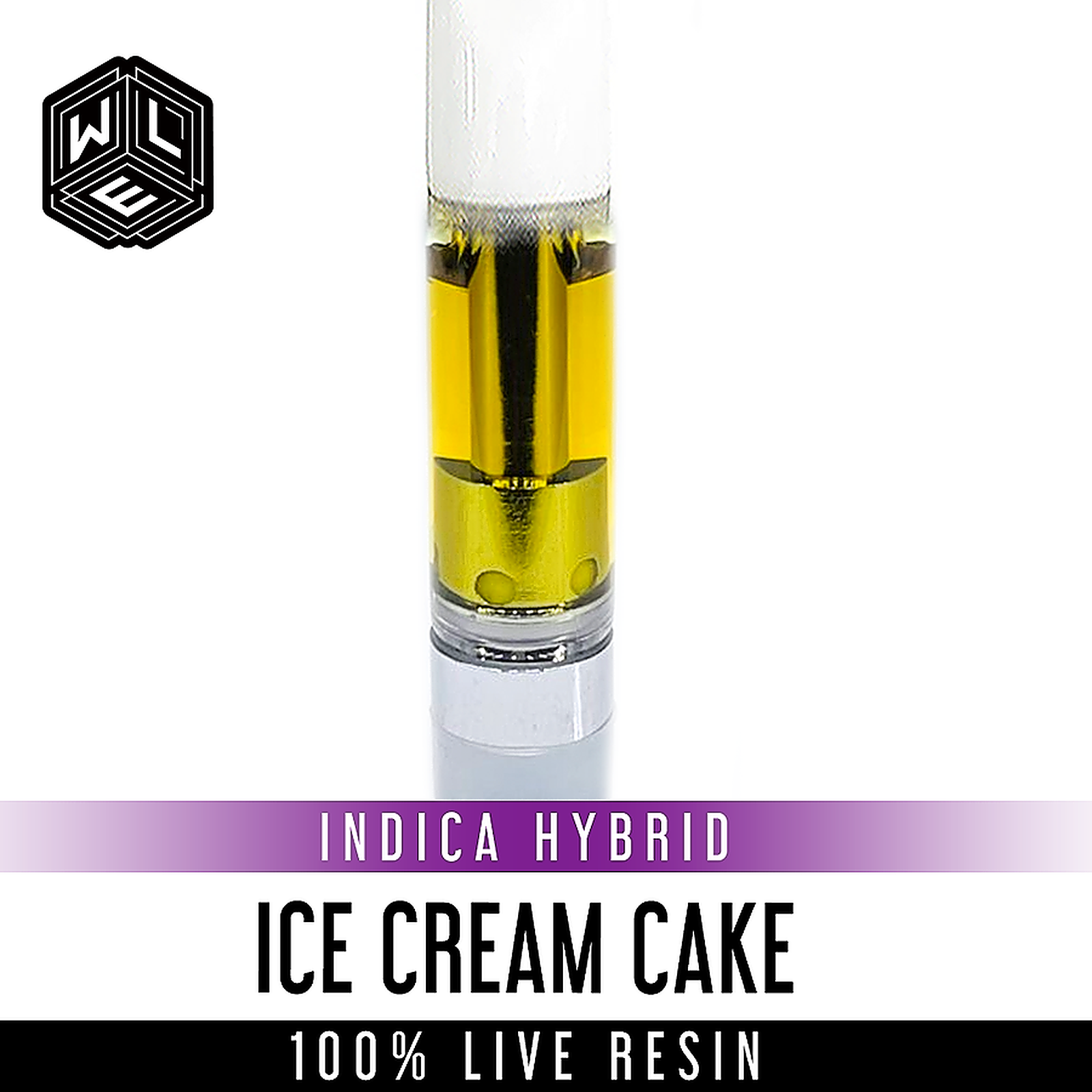 White Label Extracts Ice Cream Cake 100 Live Resin Cartridge 1 Gram