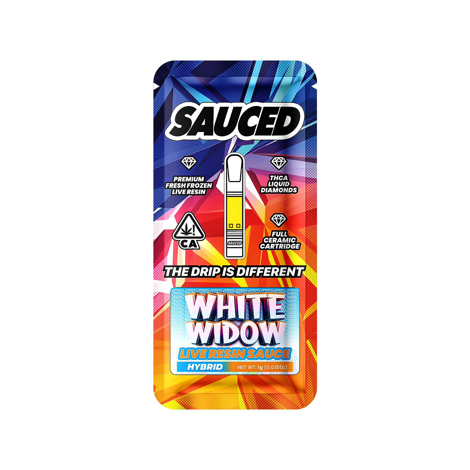 Sauce Essentials White Widow - 1G Live Resin Infused (Hybrid)