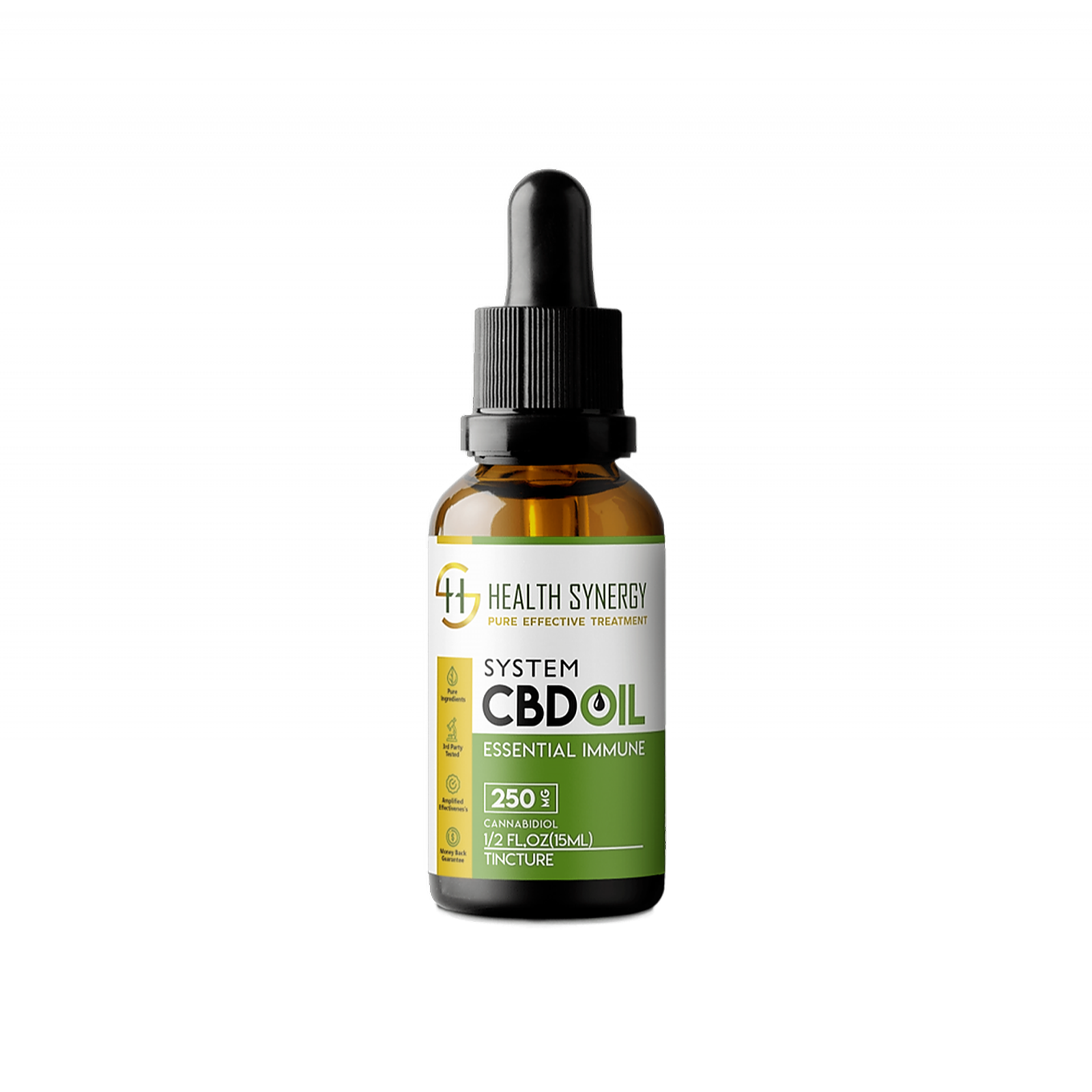 Health Synergy: Full Spectrum CBD Oil 250mg 1/2oz | Leafly