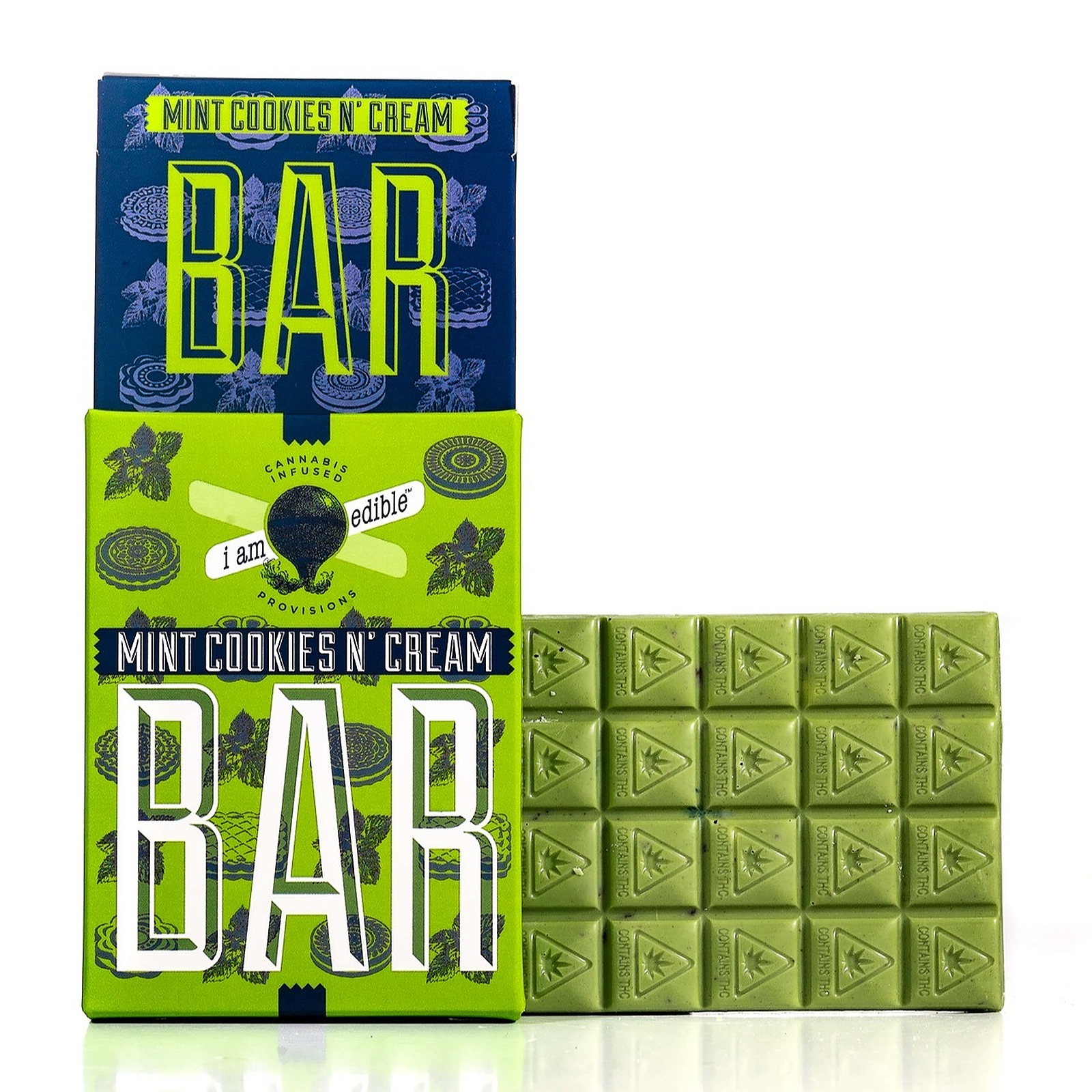 i am edible Chocolate Bar Mint Cookies N'Cream Leafly