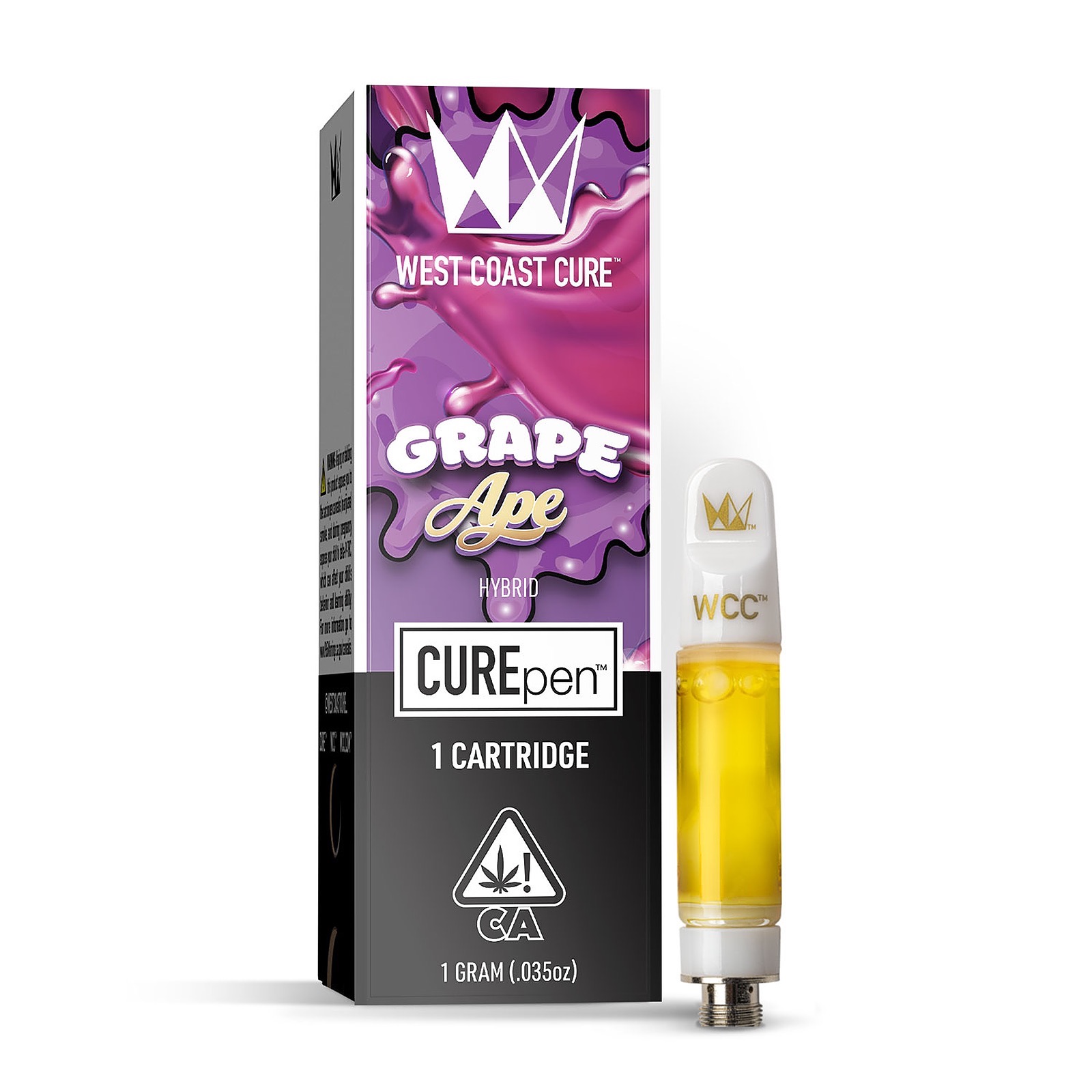 West Coast Cure Grape Ape CUREpen Cartridge 1g Leafly