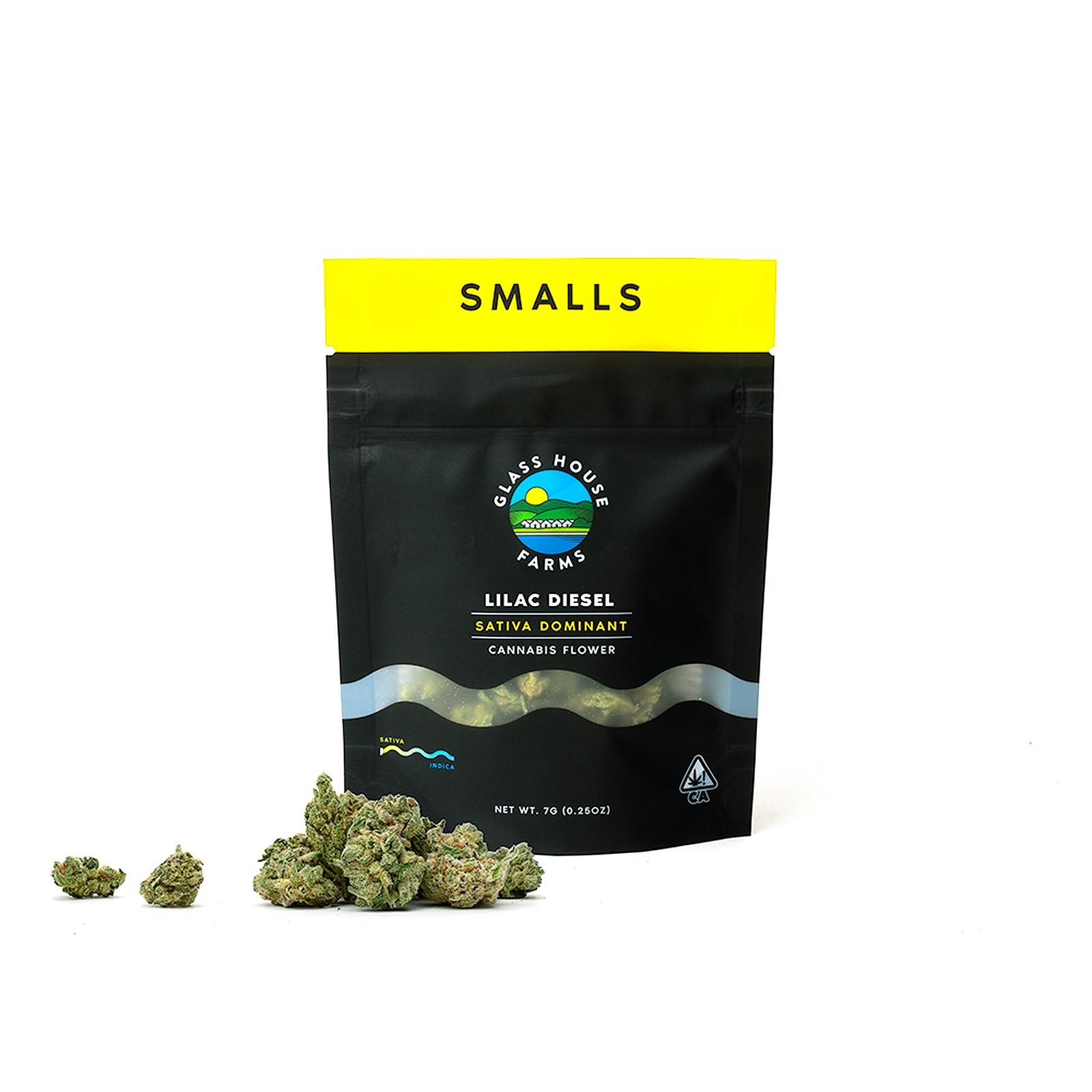 Glass House Farms Lilac Diesel [7g Smalls] Leafly