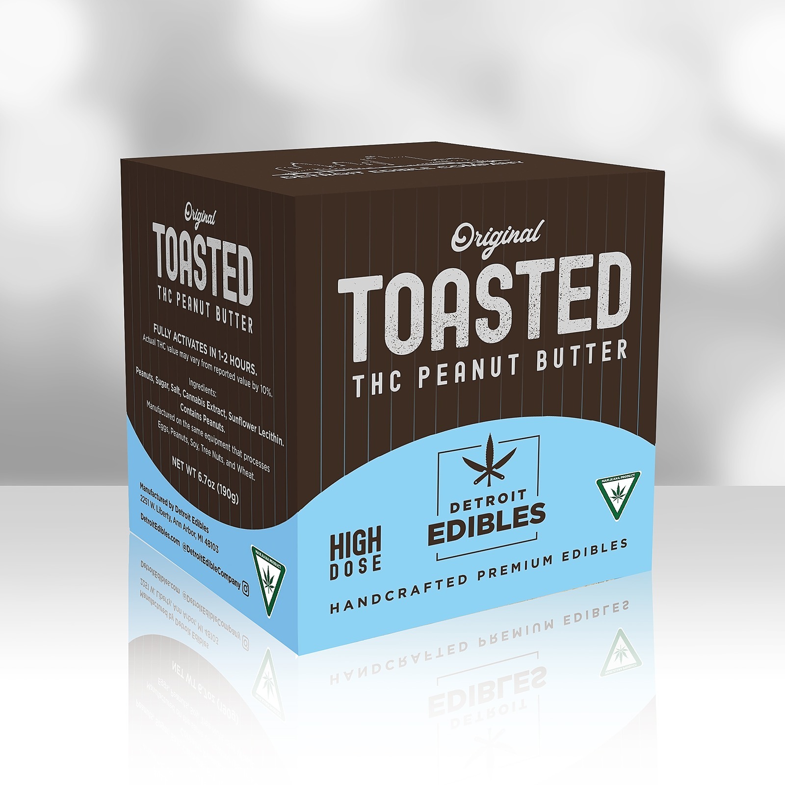 Detroit Edibles Toasted Peanut Butter High Dose Leafly