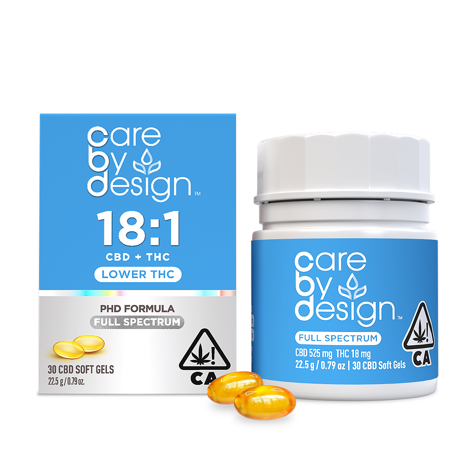 CARE BY DESIGN 18:1 CBD:THC SOFT GEL | 1OPK
