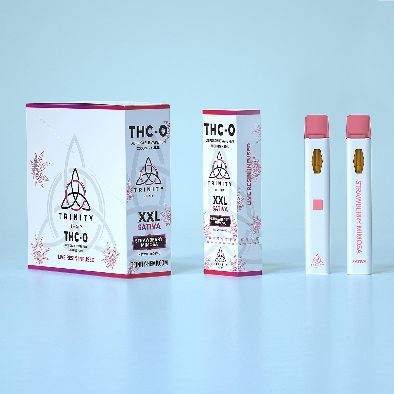Trinity Hemp: THE XXL ALL IN ONE KNOCK OUT BLEND 3ML DISPO VAPE