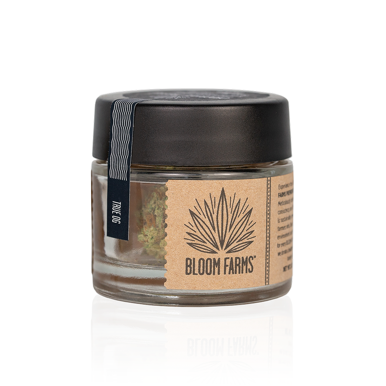 Bloom Farms True OG (Indica) Flower 1/8 Oz Jar Leafly