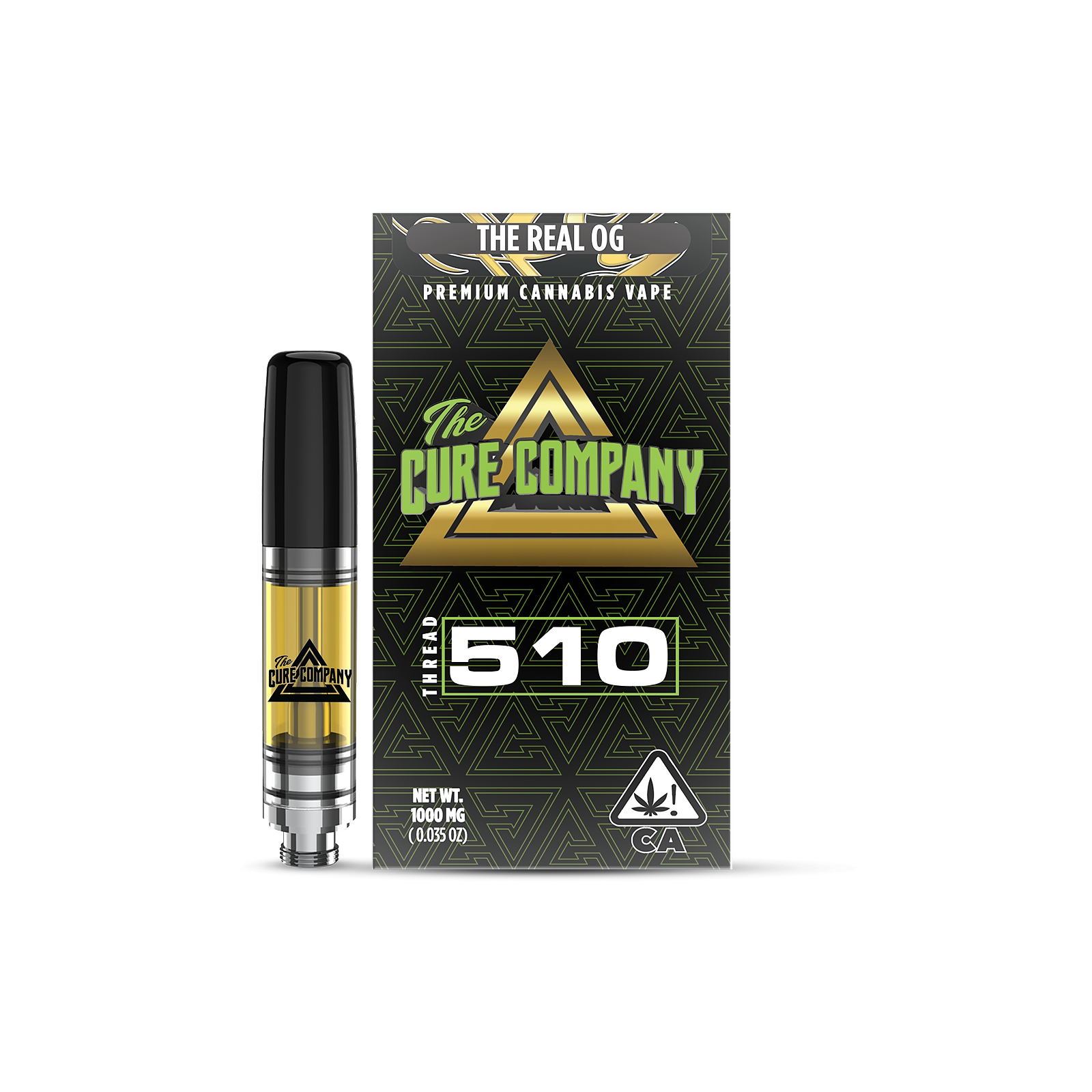 The Cure Company The Real Og 1g Vape Cartridge Leafly