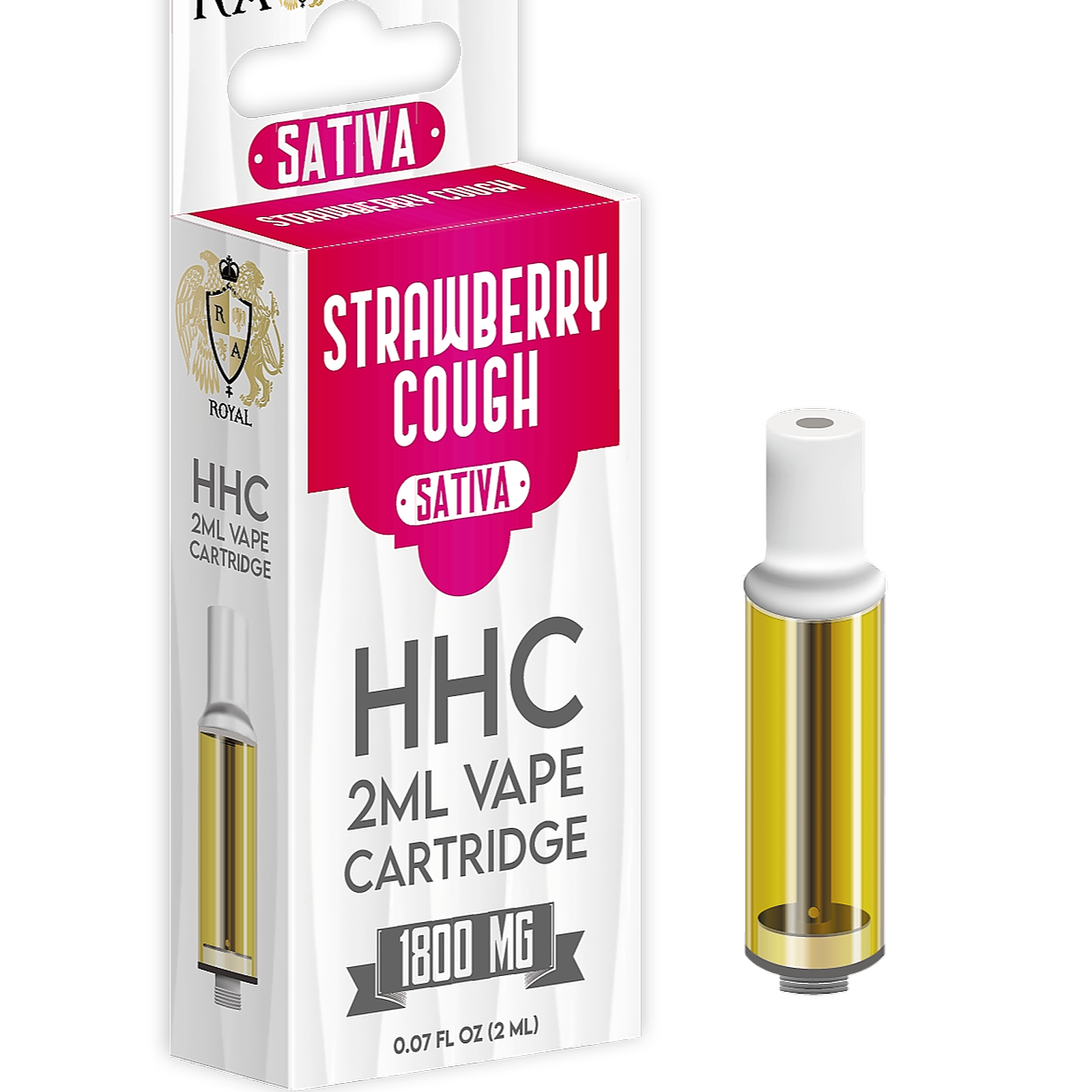 RA Royal: R.A Royal HHC 2ML Cartridge: Strawberry Cough (Sativa) | Leafly