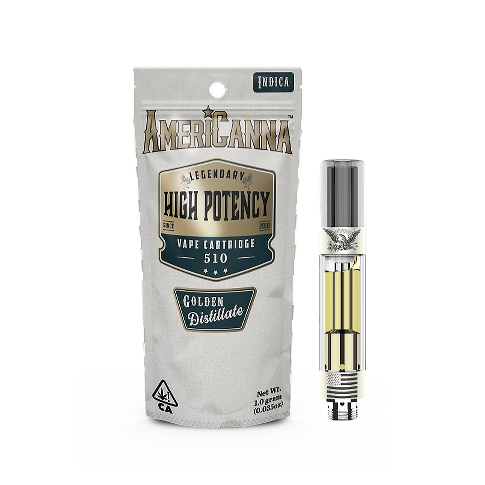 Americanna® White Rhino Americanna High Potency Distillate Cart Leafly