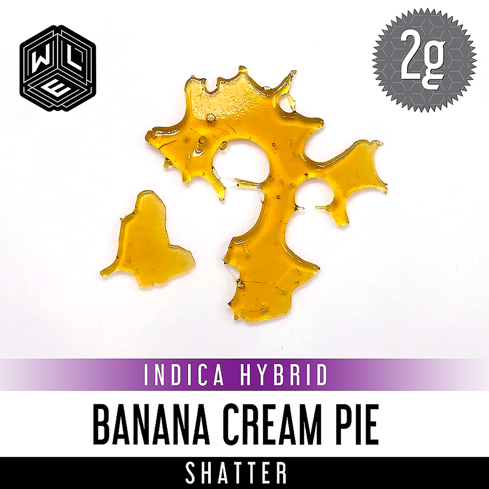 White Label Extracts Banana Cream Pie Shatter 2 Gram Leafly