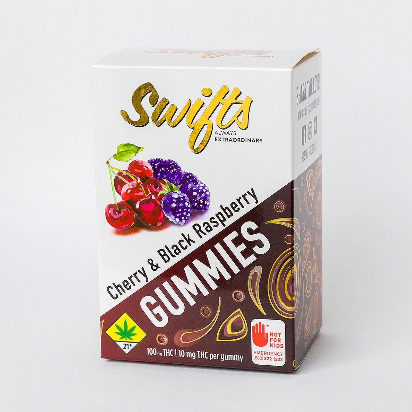 Swifts Coastal Confectionery: Cherry and Black Raspberry Gummies (THC ...
