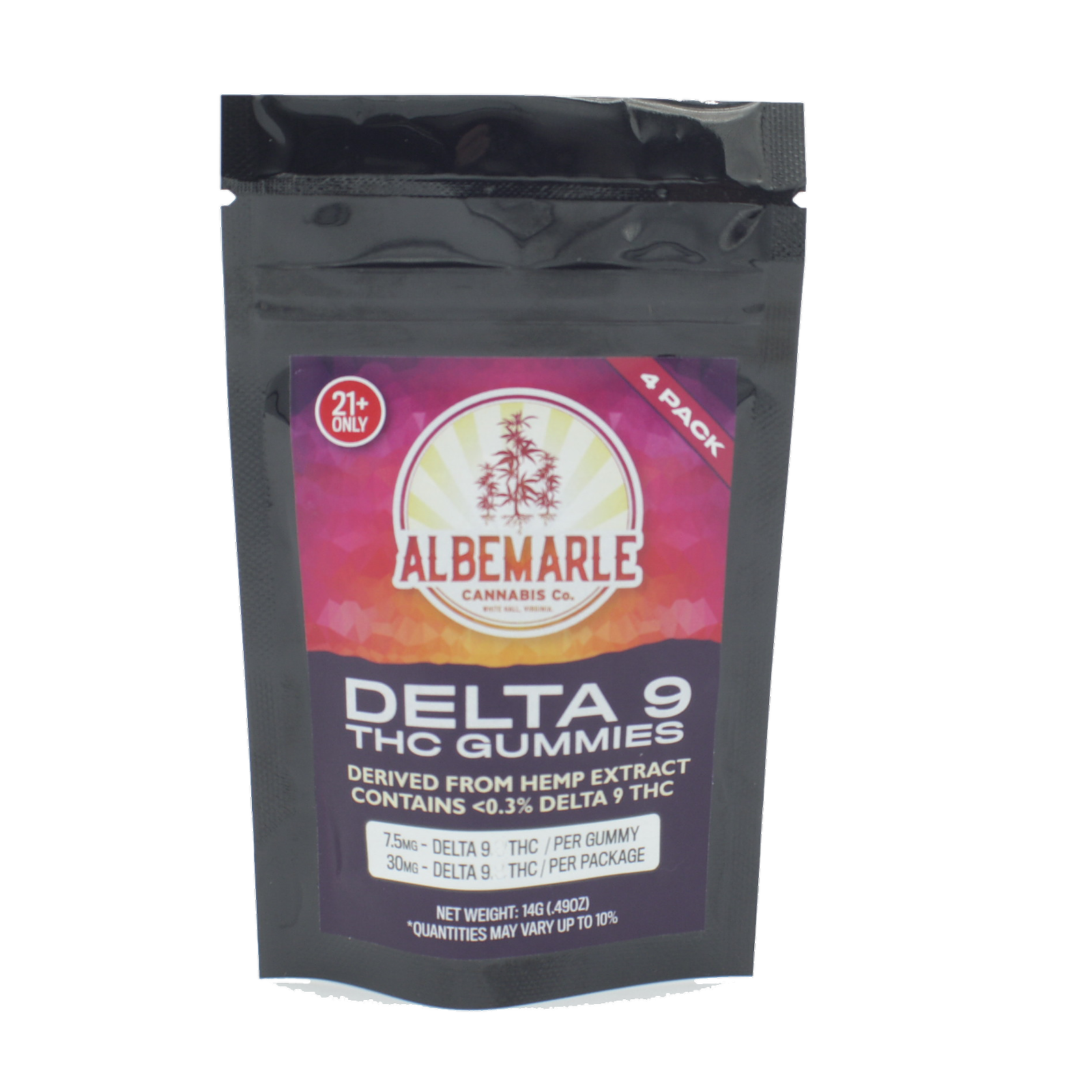 ACC Delta 9 THC Gummies, Derived from Hemp Extract (<0.3 Delta-9 THC) 4 & 10 Pack