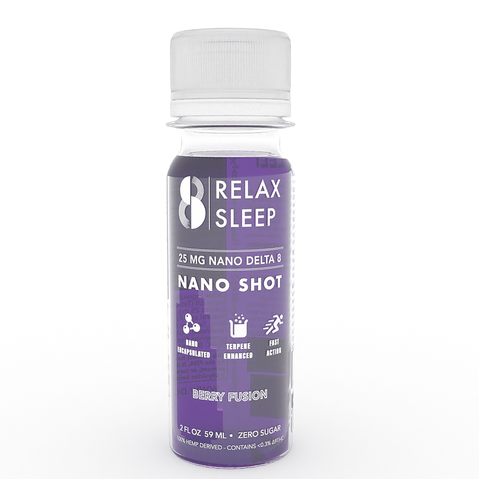 Do Eight Nano Shot (Relax + Sleep) - 25 MG Delta 8 - Berry Fusion