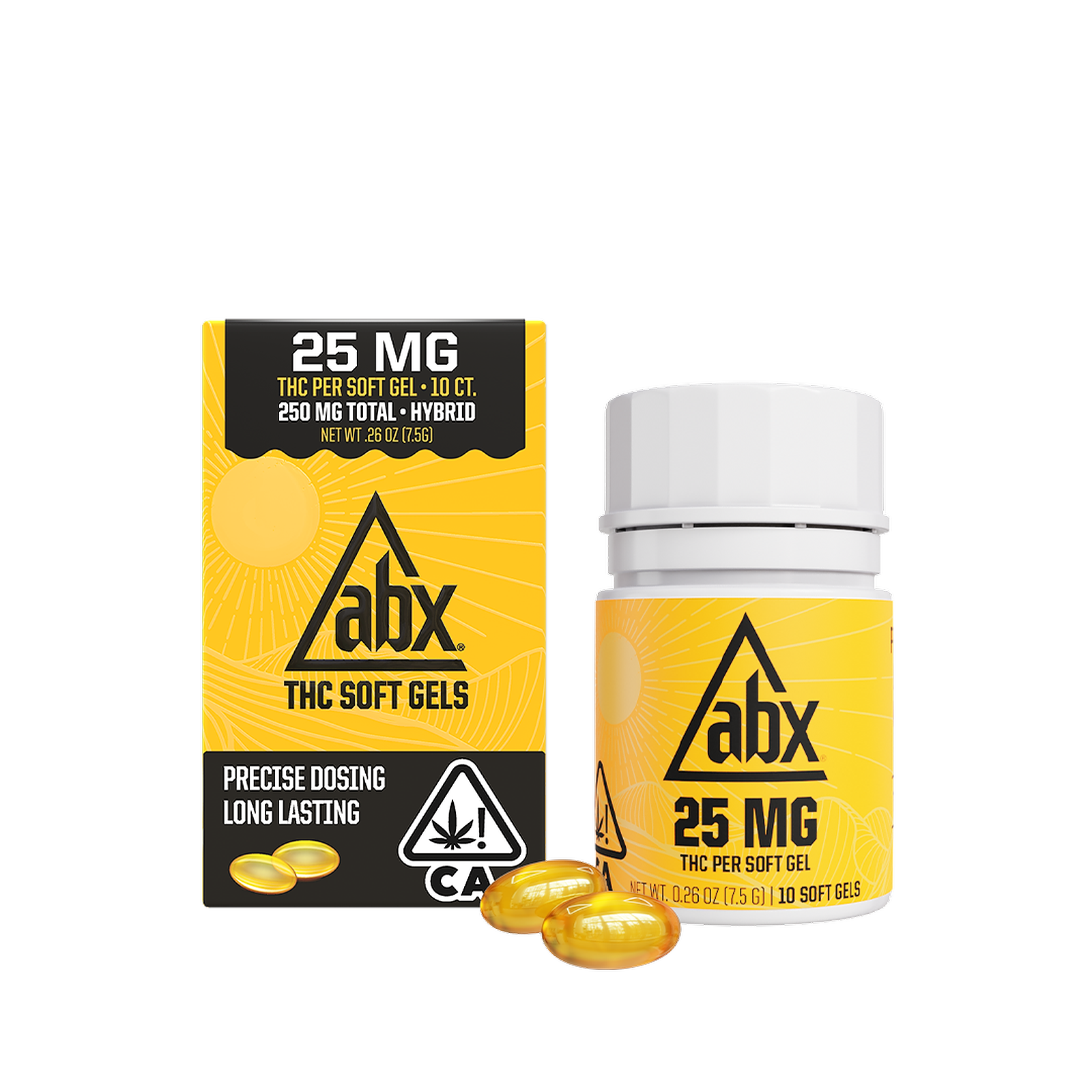 ABX AbsoluteXtracts: 10pk 25mg Abx Soft Gels