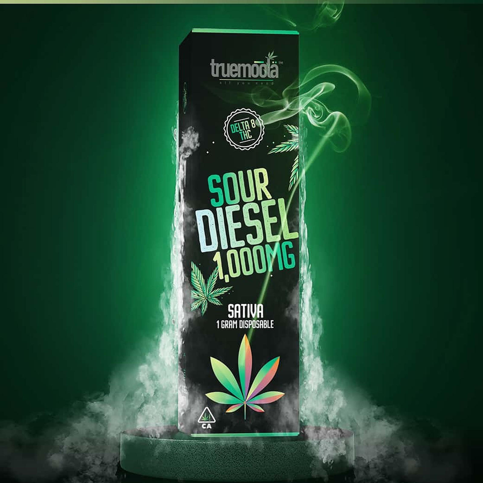 Truemoola: Sour Diesel  D8 Disposable Vape | Leafly